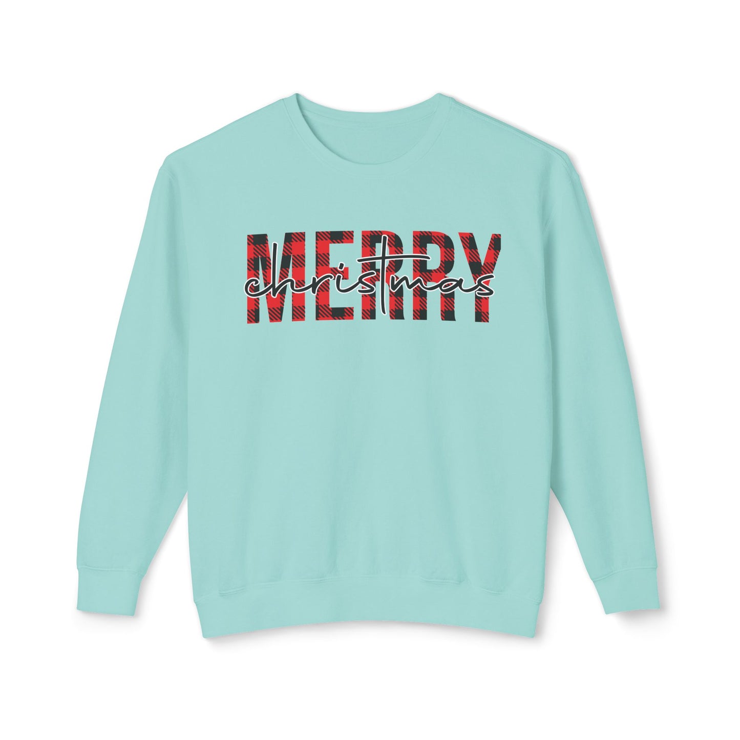 Merry Christmas Unisex Lightweight Crewneck Sweatshirt