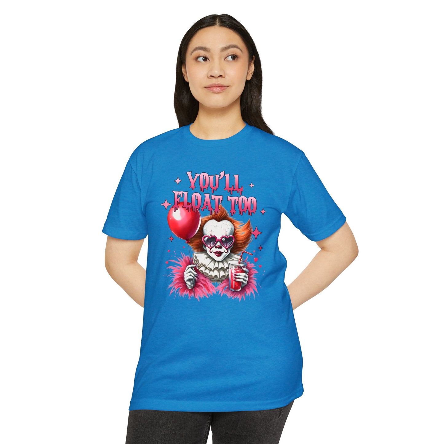 Spooky CVC Jersey T-Shirt - "You'll Float Too" Horror Tee
