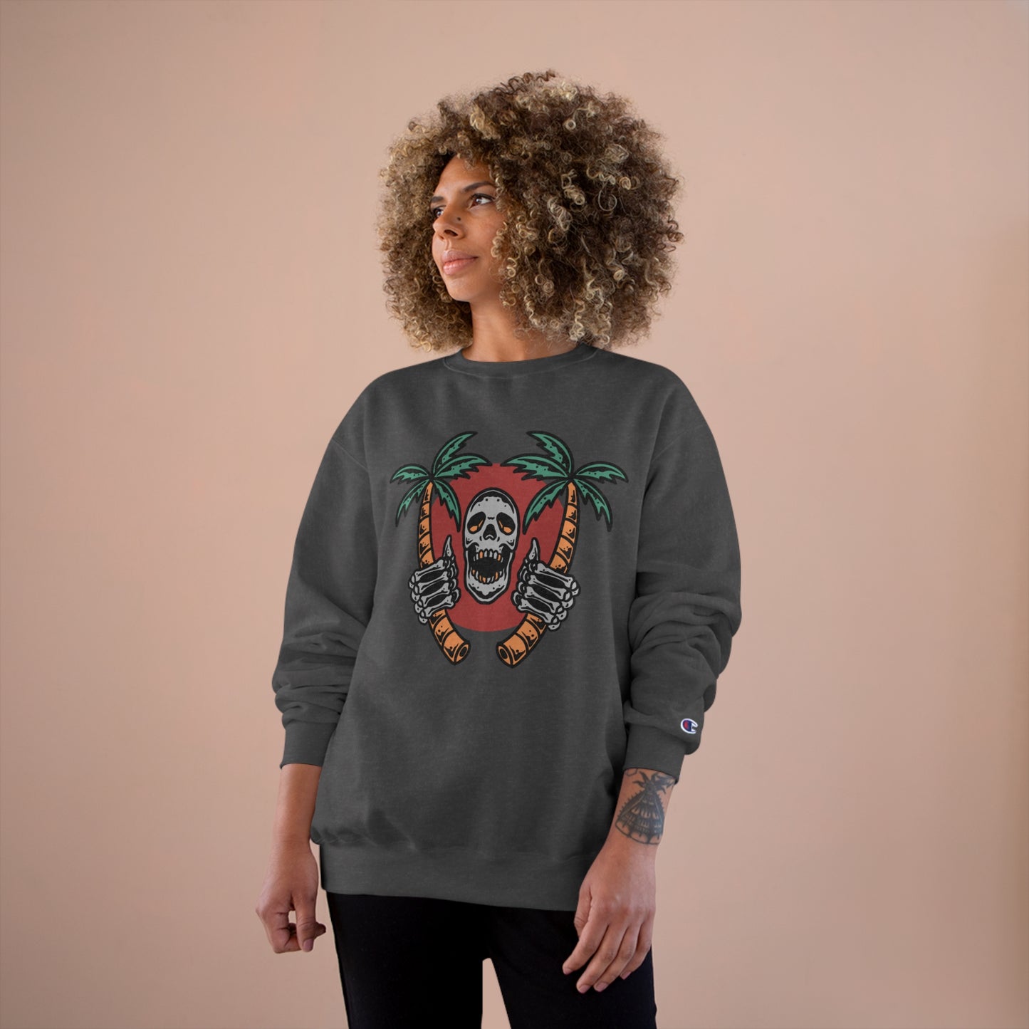 Skull Island Champion Sweatshirt - Cool and edgy graphic design for those who love unique style