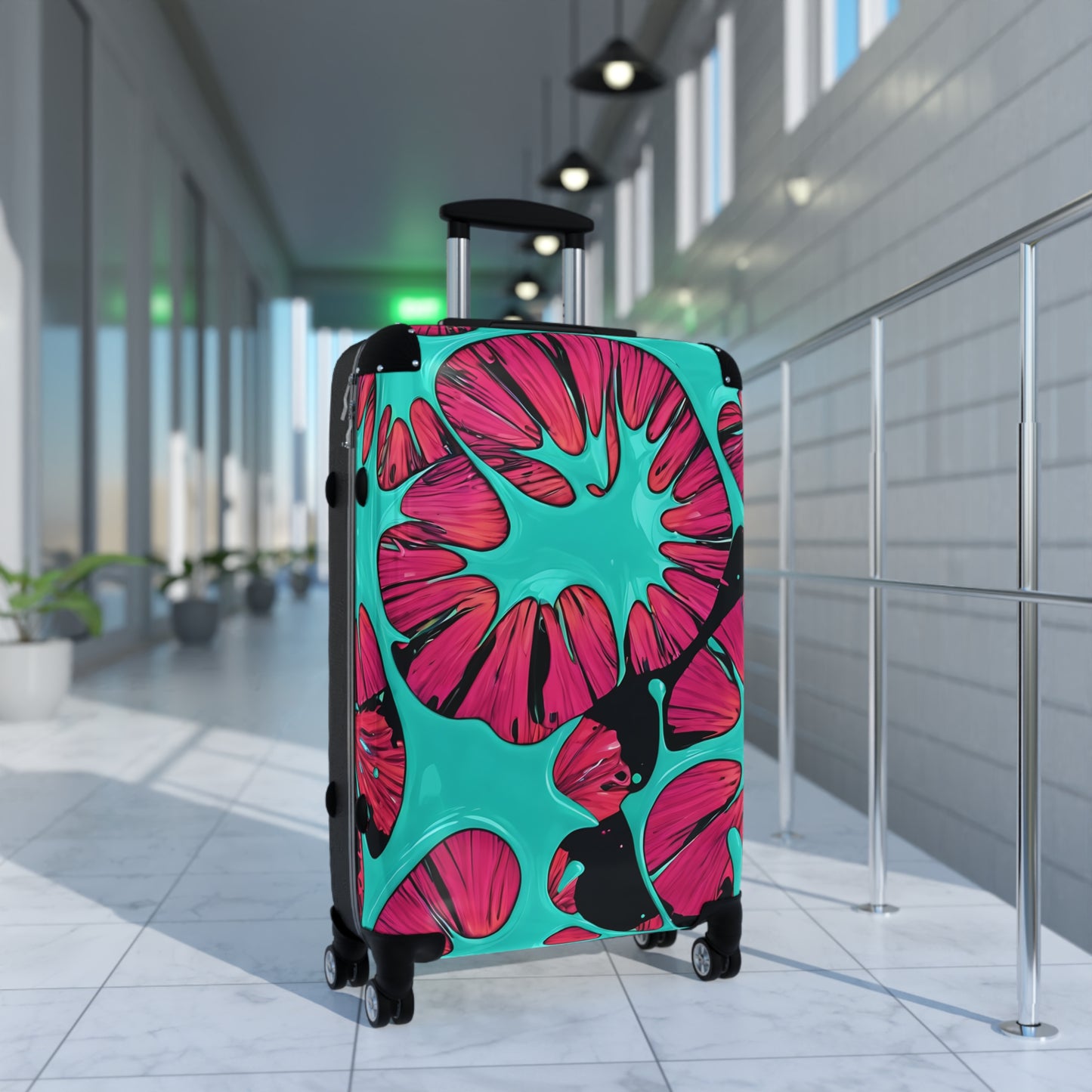 Vibrant Floral Suitcase for Travel Enthusiasts