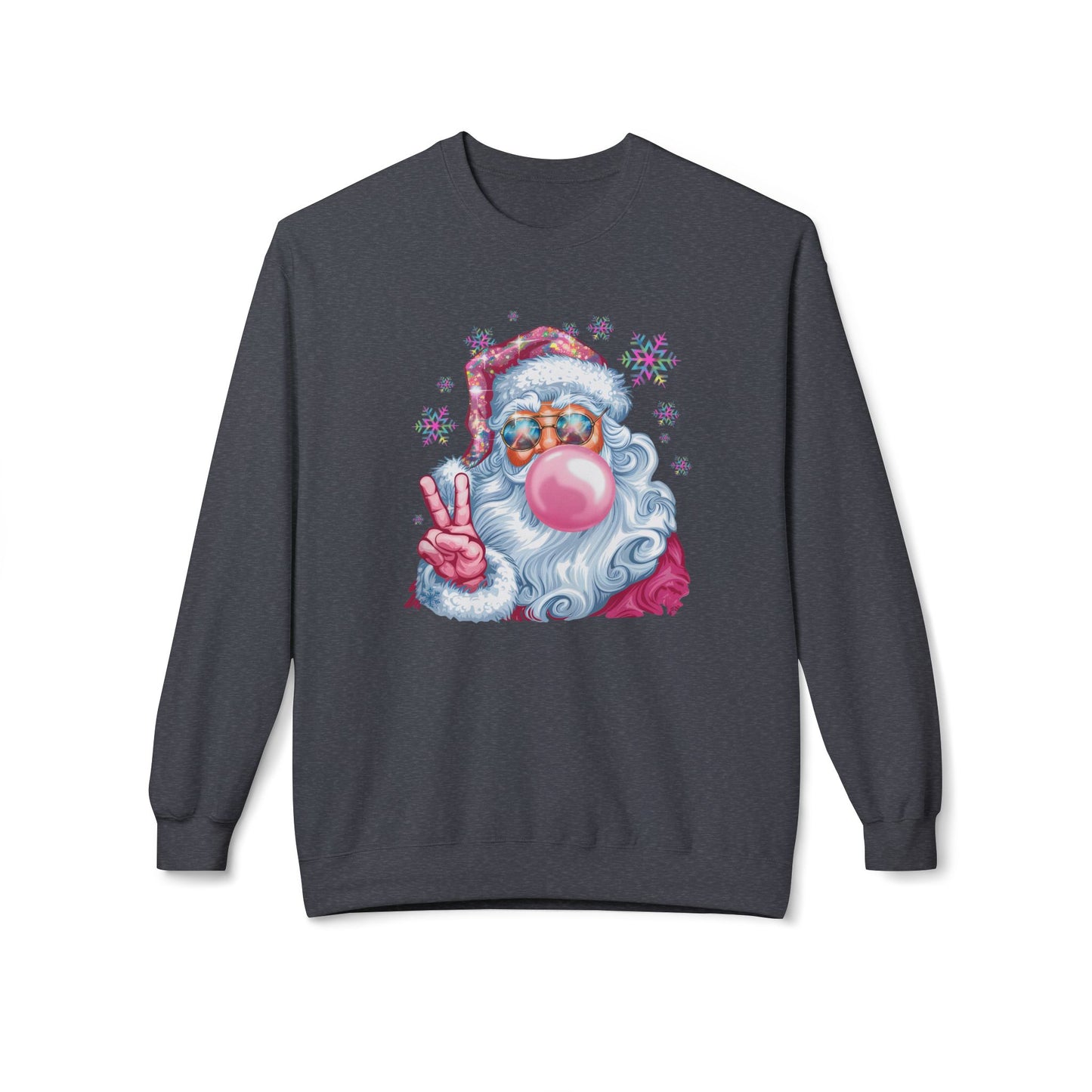 Santa Claus Midweight Softstyle Fleece Crewneck Sweatshirt