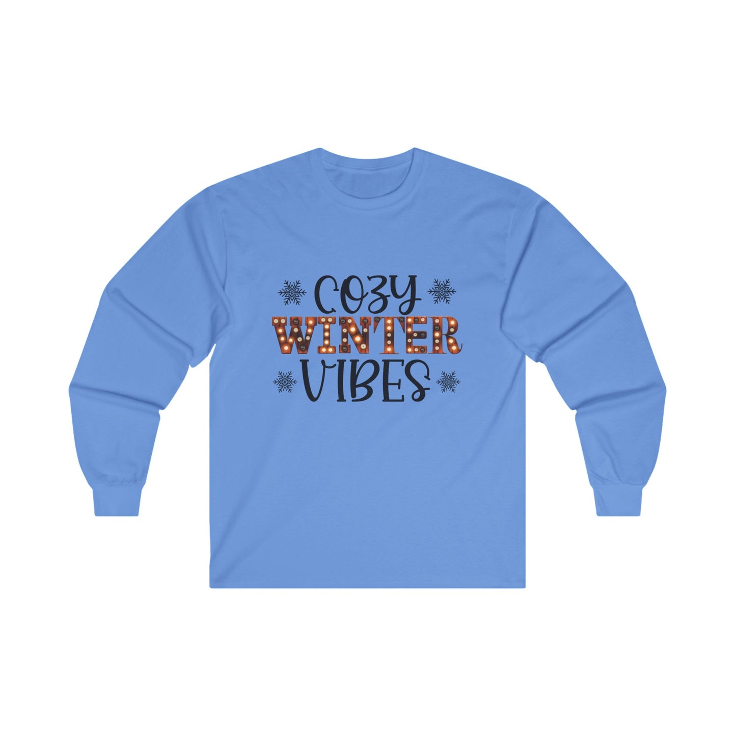 Cozy Winter Vibes Christmas Long Sleeve Tee