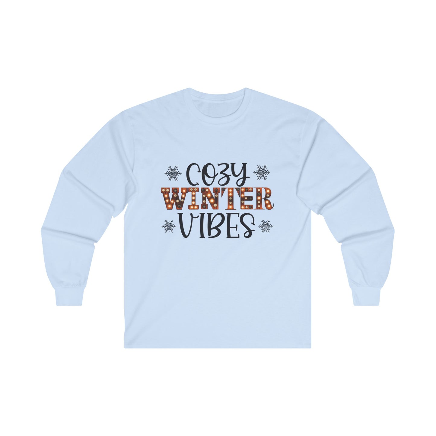 Cozy Winter Vibes Christmas Long Sleeve Tee