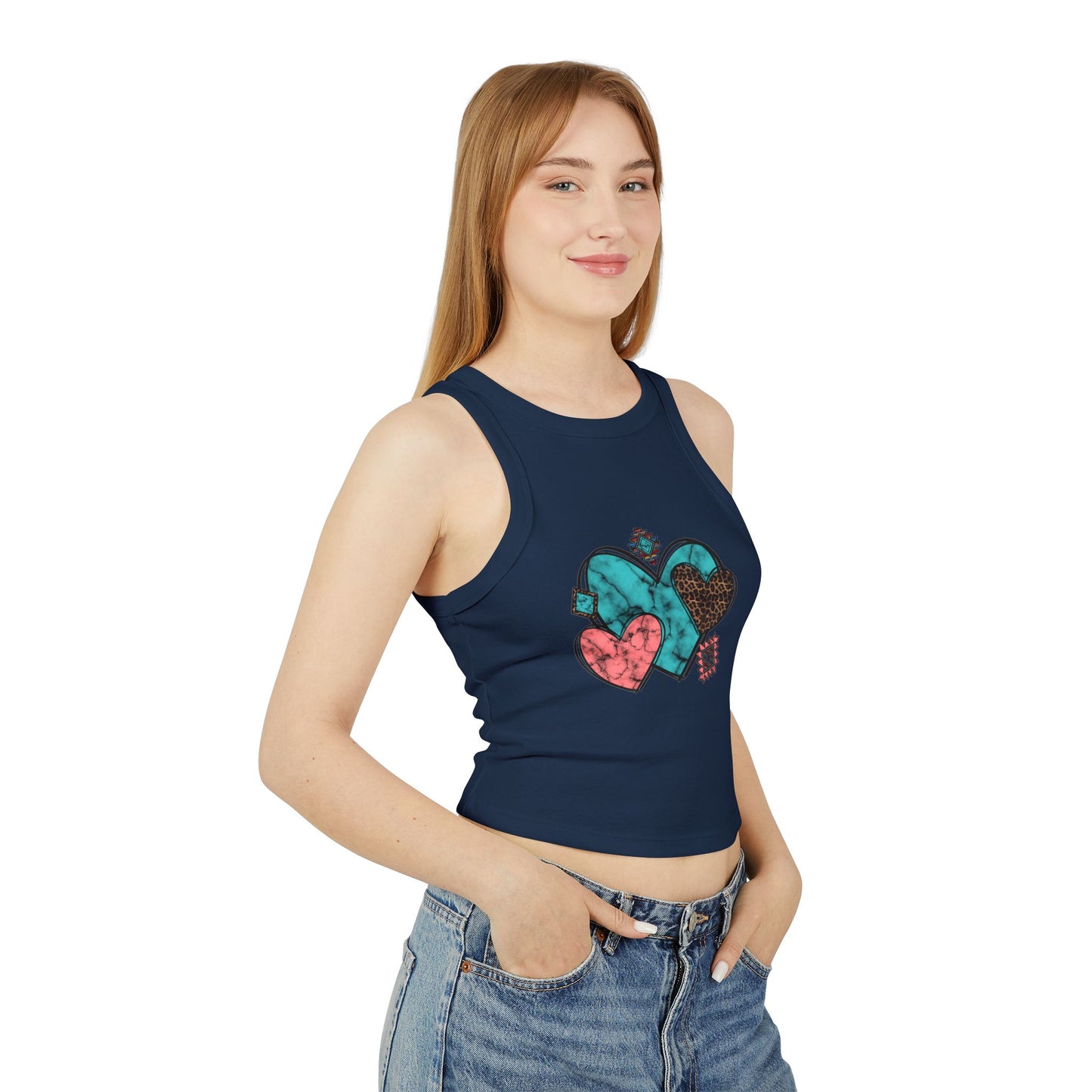 Micro Rib Racer Tank Top