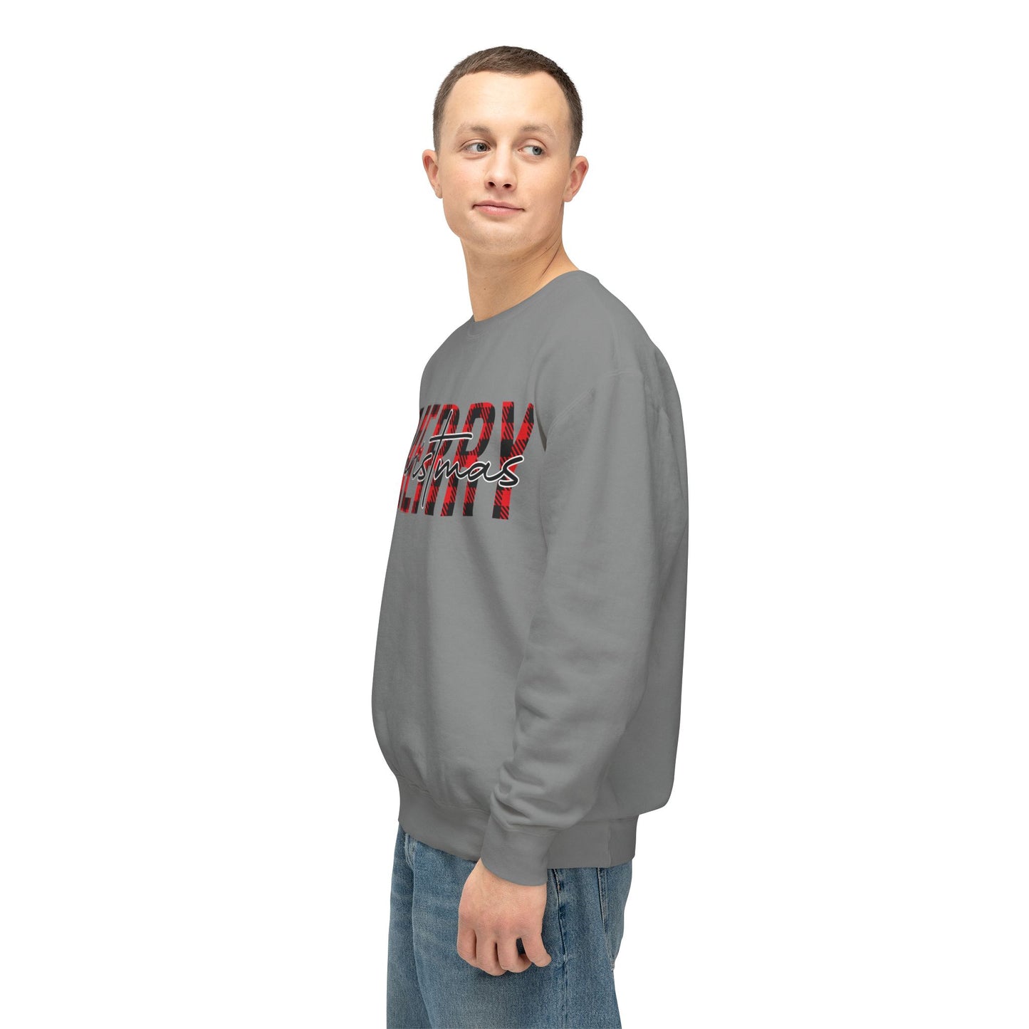 Merry Christmas Unisex Lightweight Crewneck Sweatshirt