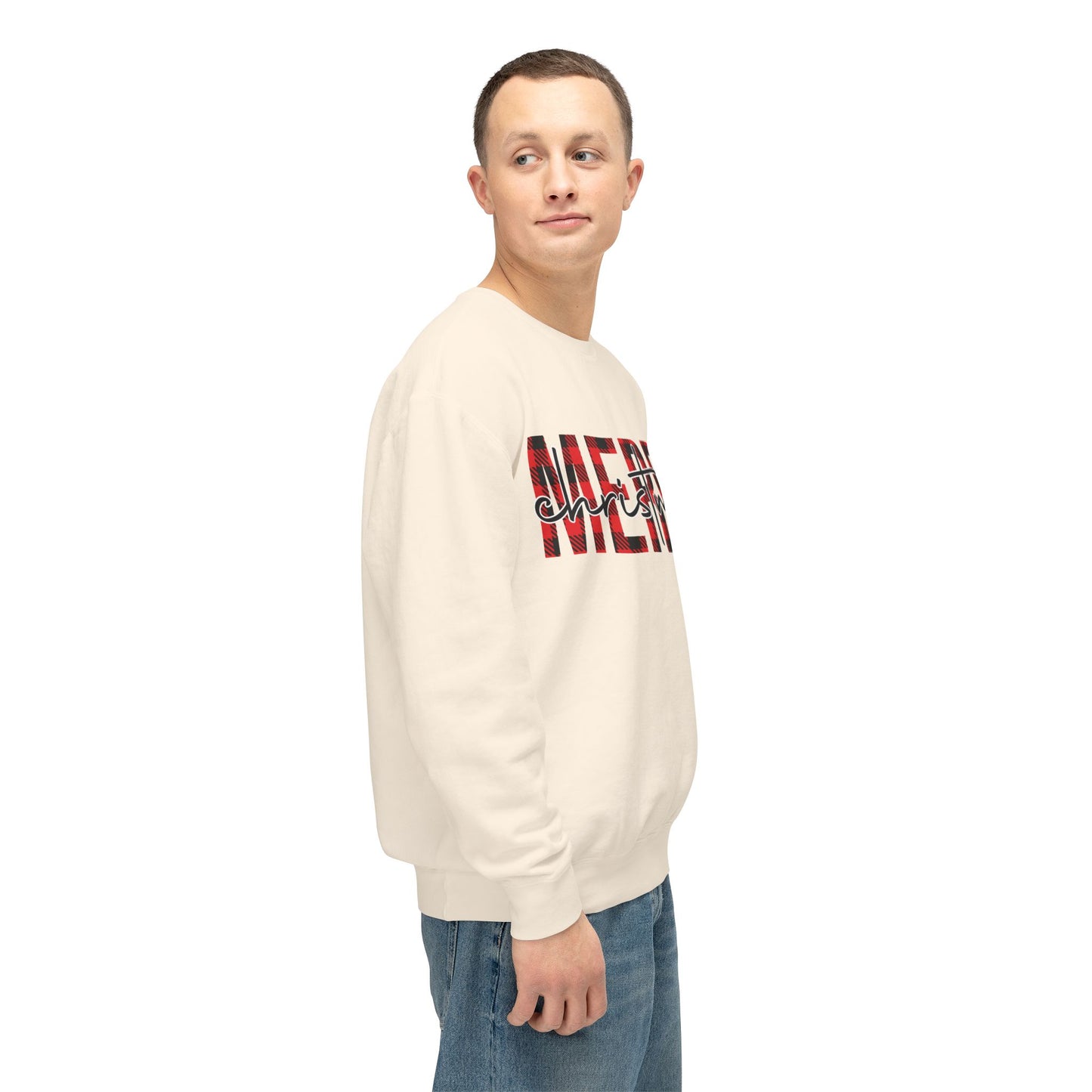 Merry Christmas Unisex Lightweight Crewneck Sweatshirt