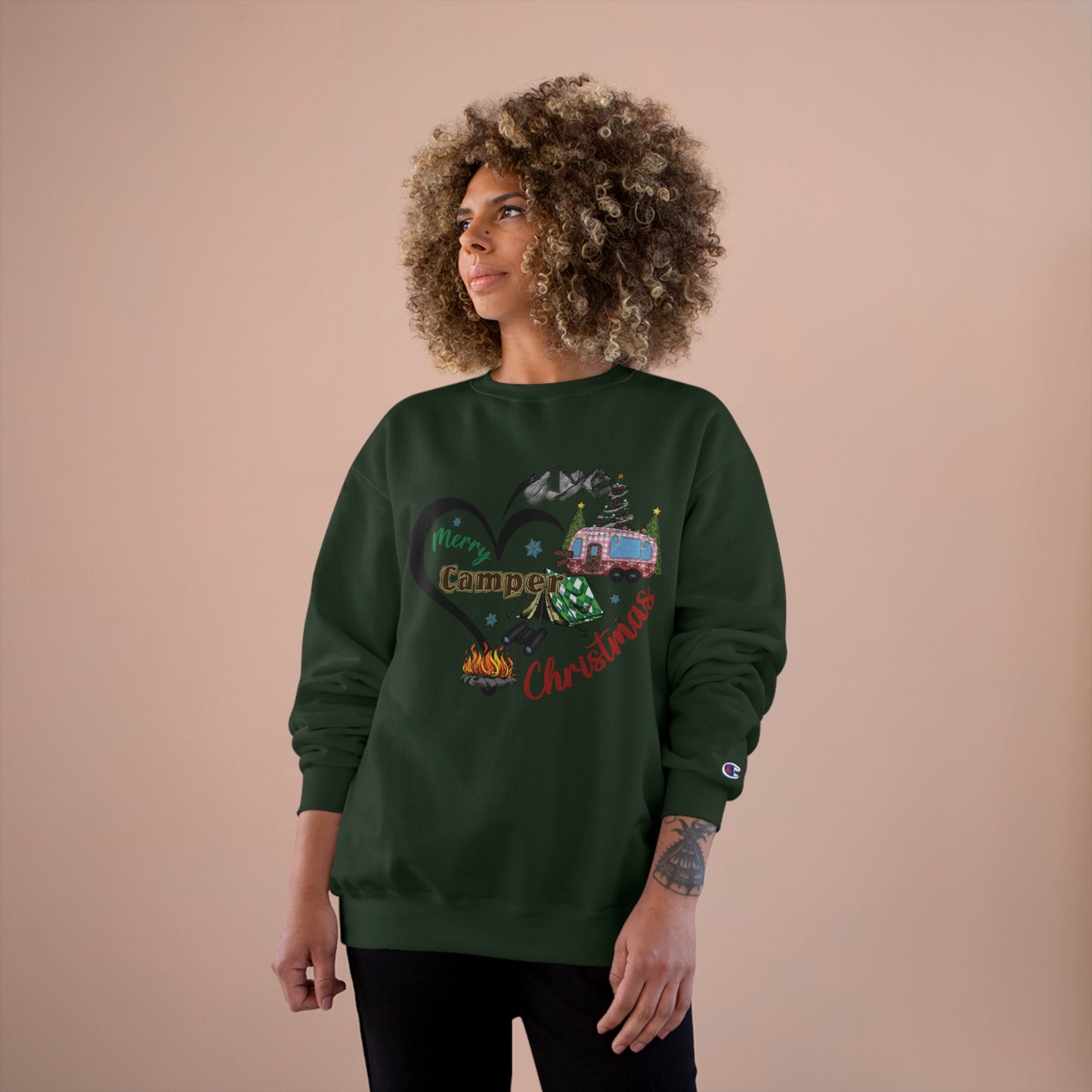 Merry Camper Christmas Champion Sweatshirt