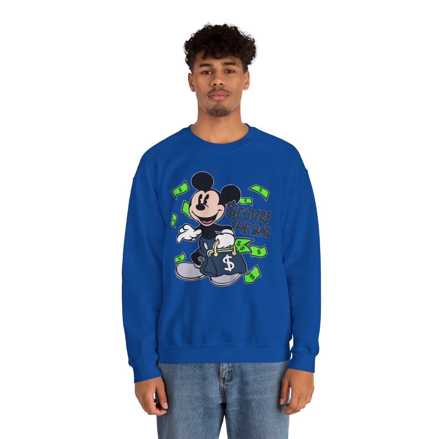 Unisex Sweatshirt - Secure the Bag Mickey Mouse Design