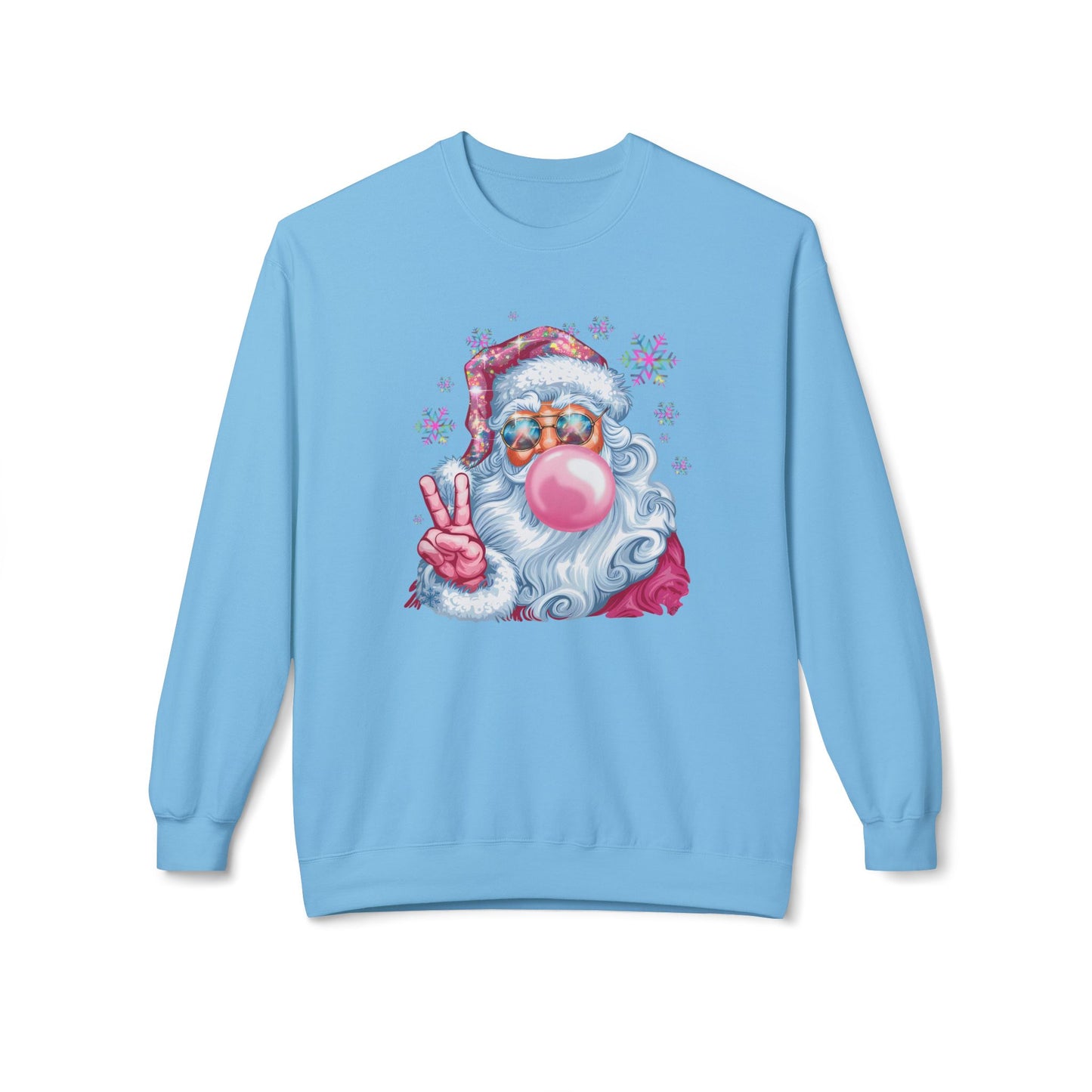 Santa Claus Midweight Softstyle Fleece Crewneck Sweatshirt