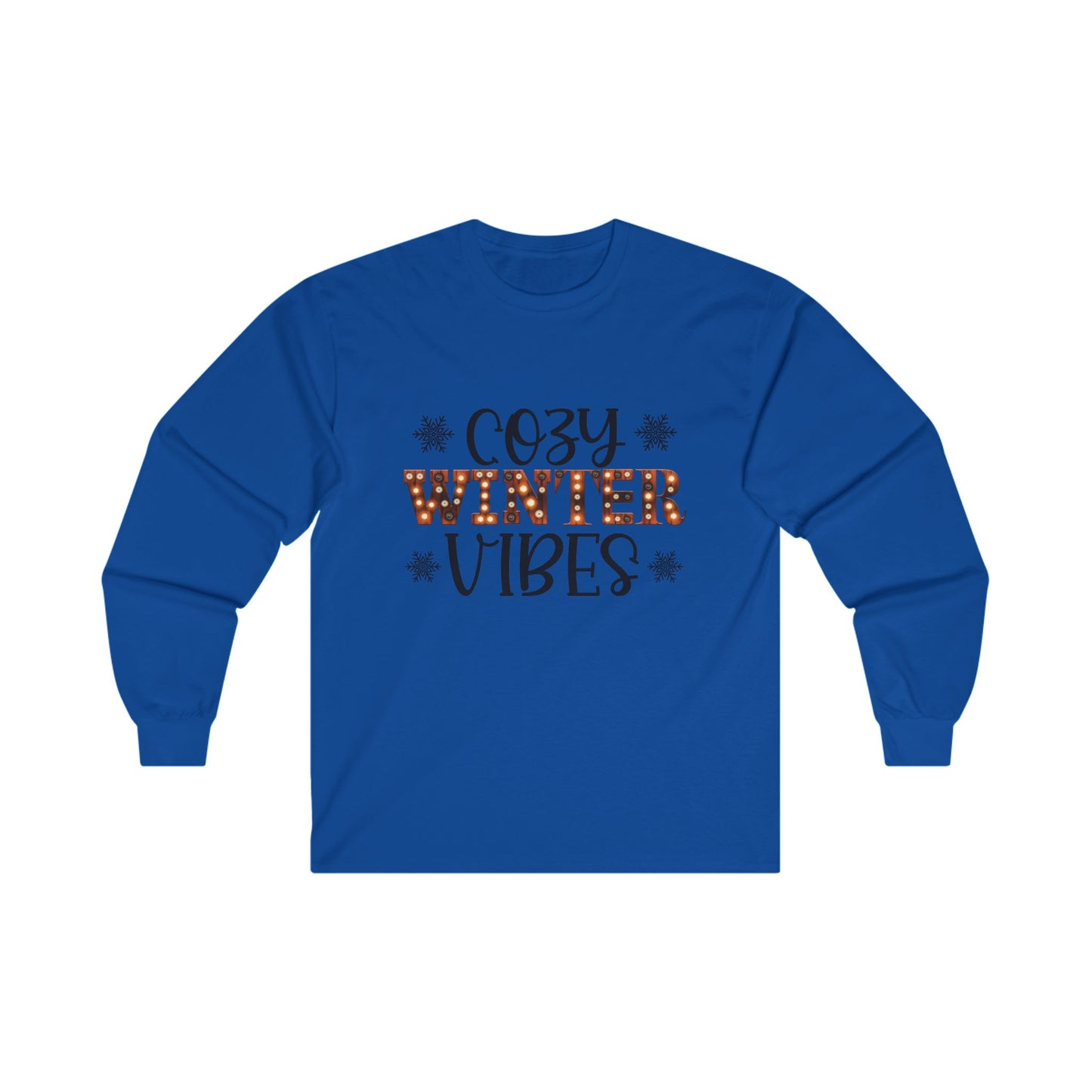 Cozy Winter Vibes Christmas Long Sleeve Tee