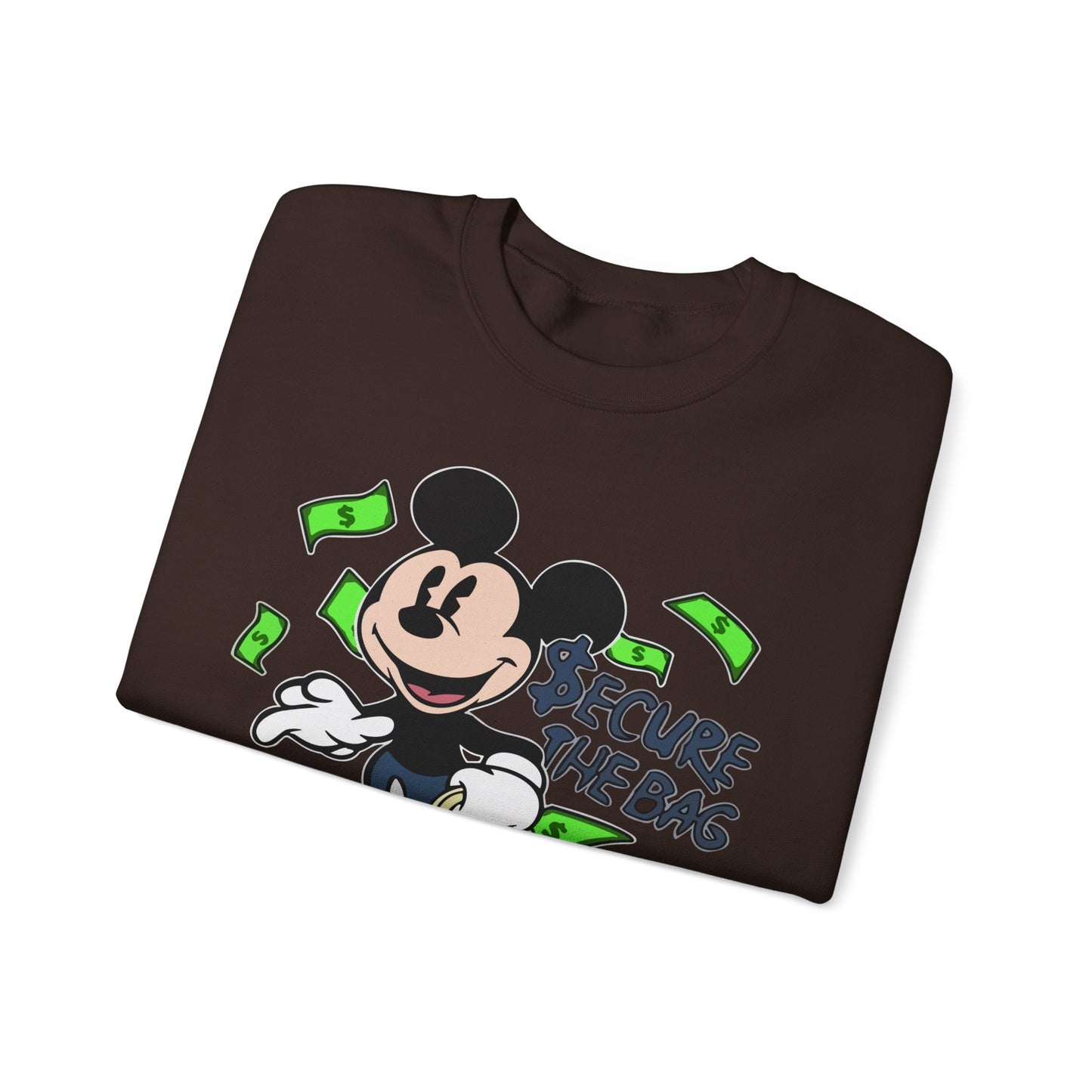 Unisex Sweatshirt - Secure the Bag Mickey Mouse Design