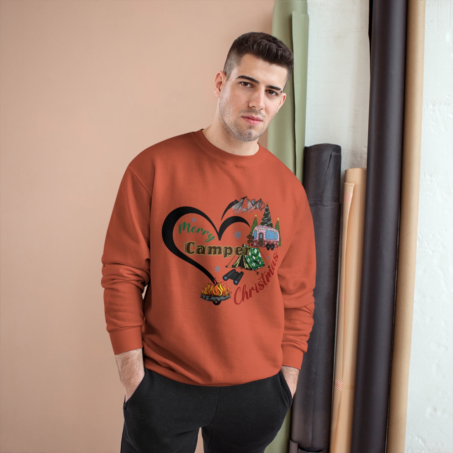 Merry Camper Christmas Champion Sweatshirt
