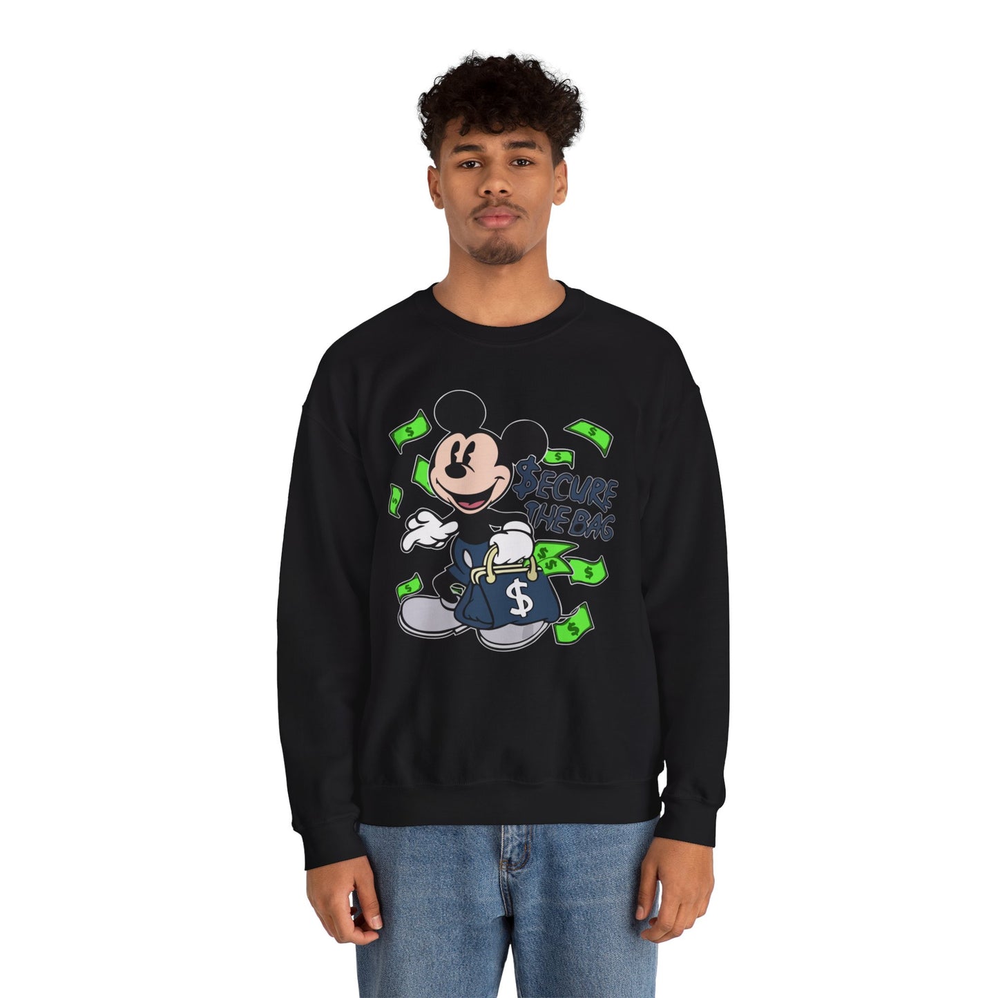Unisex Sweatshirt - Secure the Bag Mickey Mouse Design