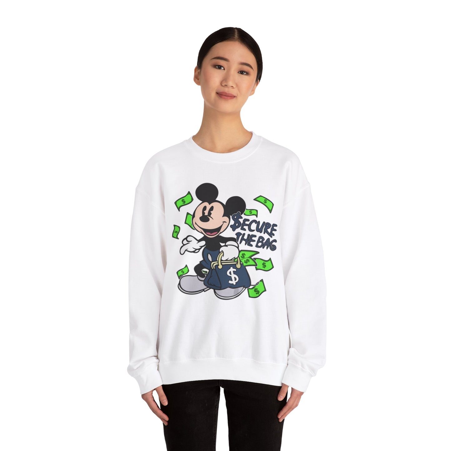 Unisex Sweatshirt - Secure the Bag Mickey Mouse Design