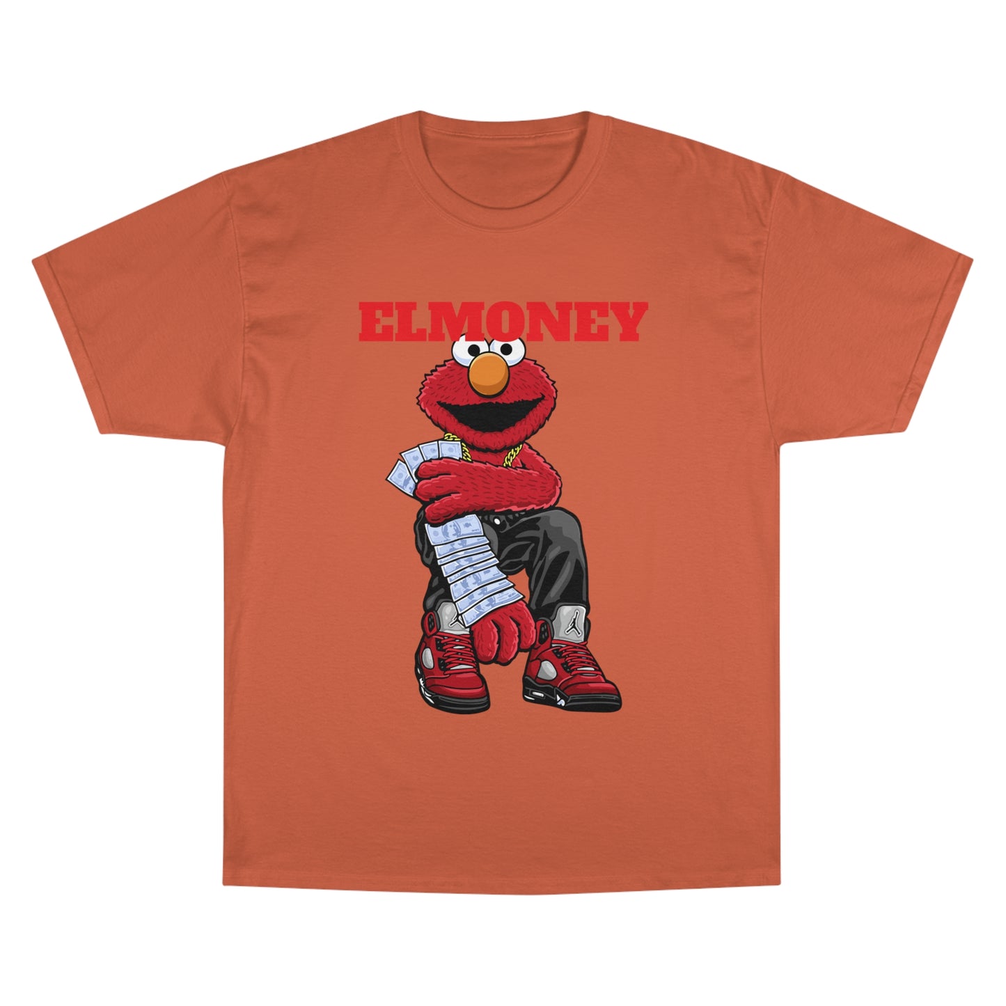 Elmo Champion T-Shirt with Money Design