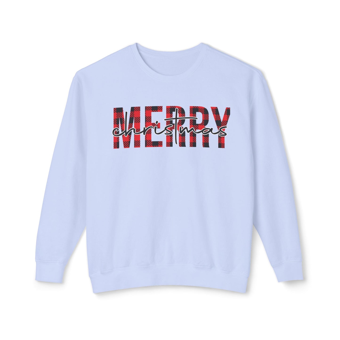 Merry Christmas Unisex Lightweight Crewneck Sweatshirt