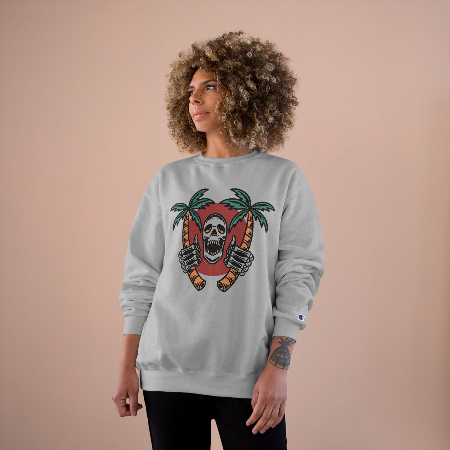 Skull Island Champion Sweatshirt - Cool and edgy graphic design for those who love unique style