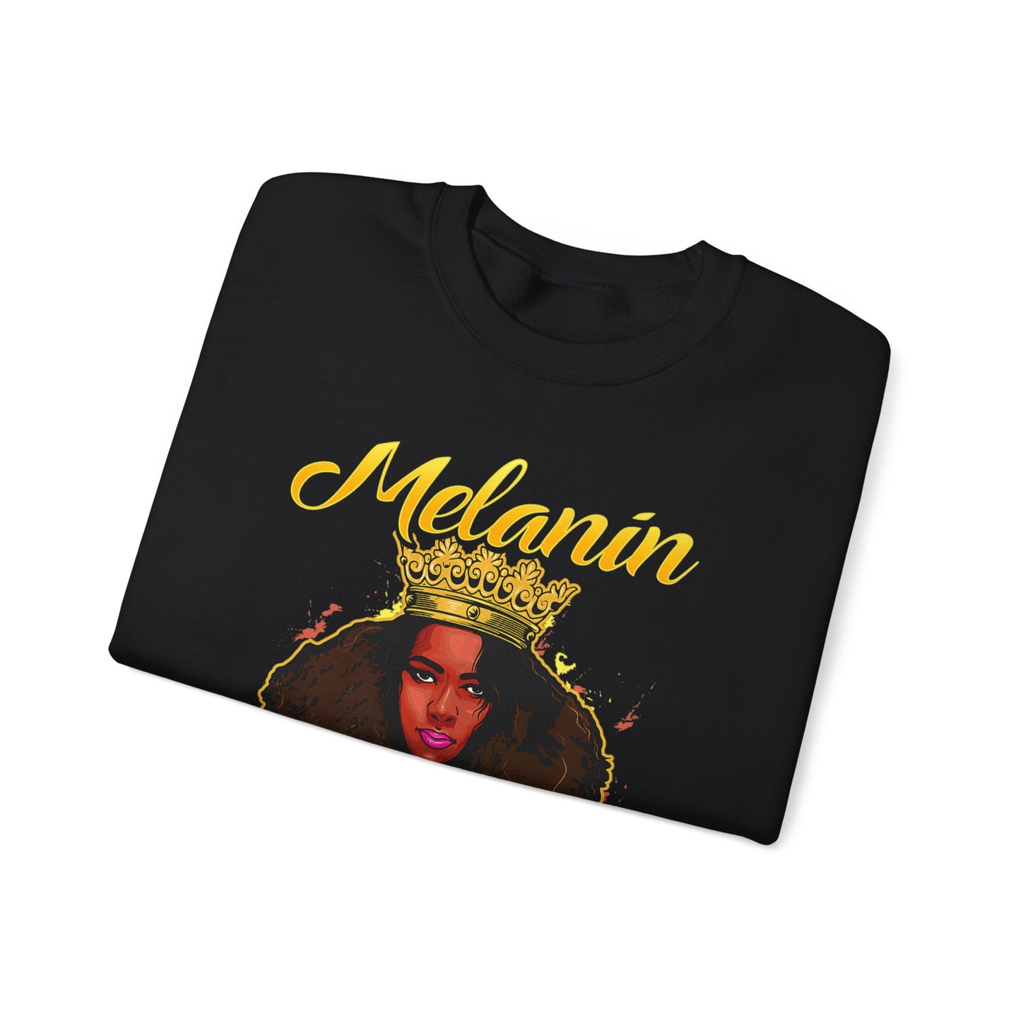 Melanin Queen Heavy Blend Crewneck Sweatshirt