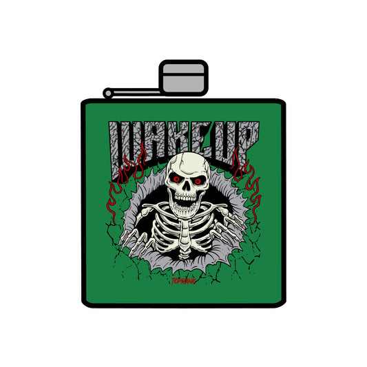 Wakeup Stainless Steel Flask, 6oz