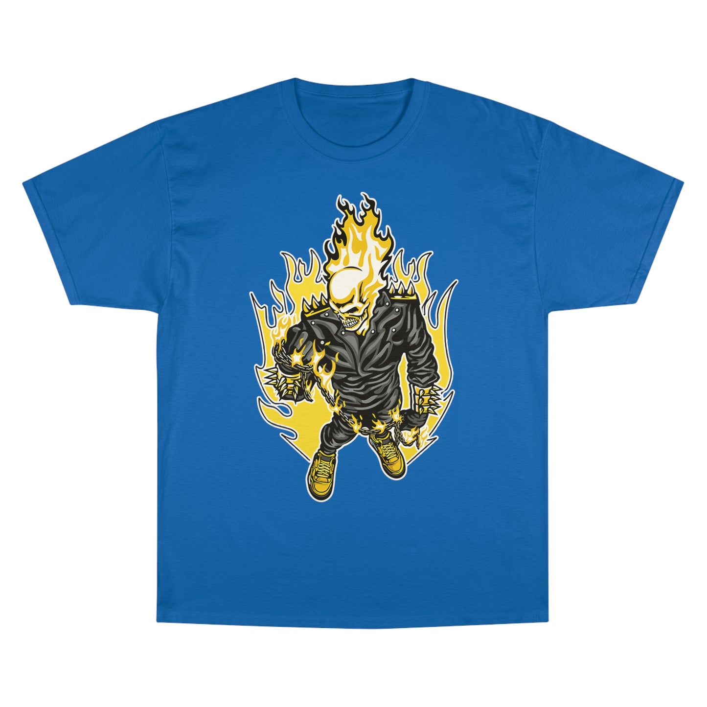 Flaming Skull Champion T-Shirt