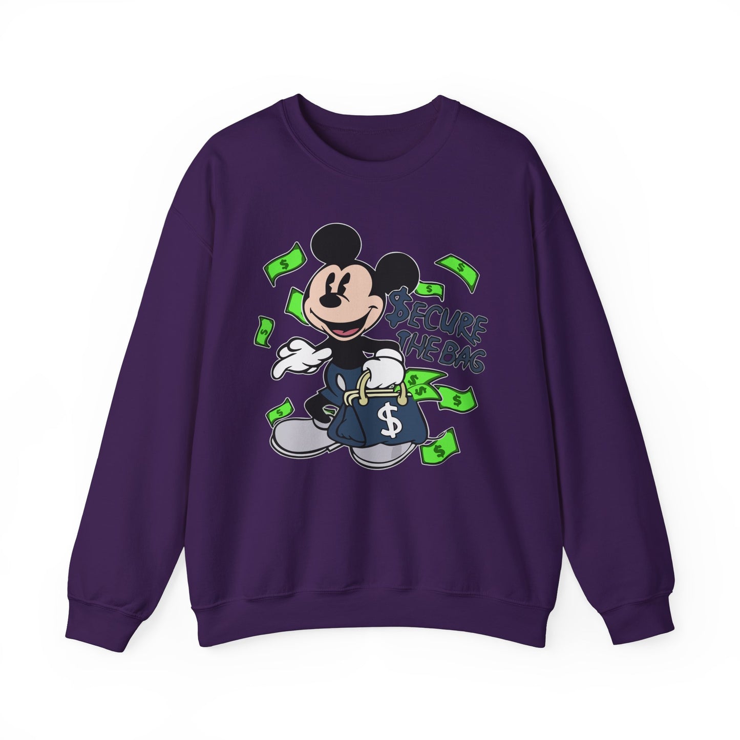 Unisex Sweatshirt - Secure the Bag Mickey Mouse Design