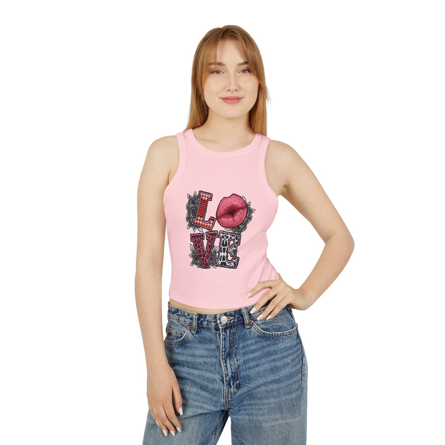 Micro Rib Racer Tank Top