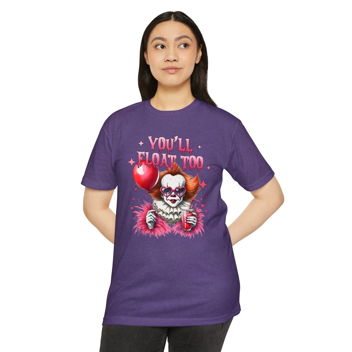 Spooky CVC Jersey T-Shirt - "You'll Float Too" Horror Tee