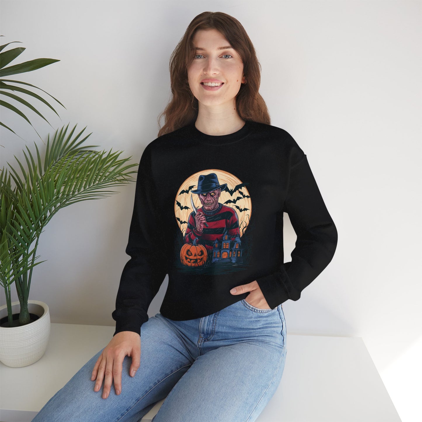 Halloween Freddy Krueger Crewneck Sweatshirt - Unisex