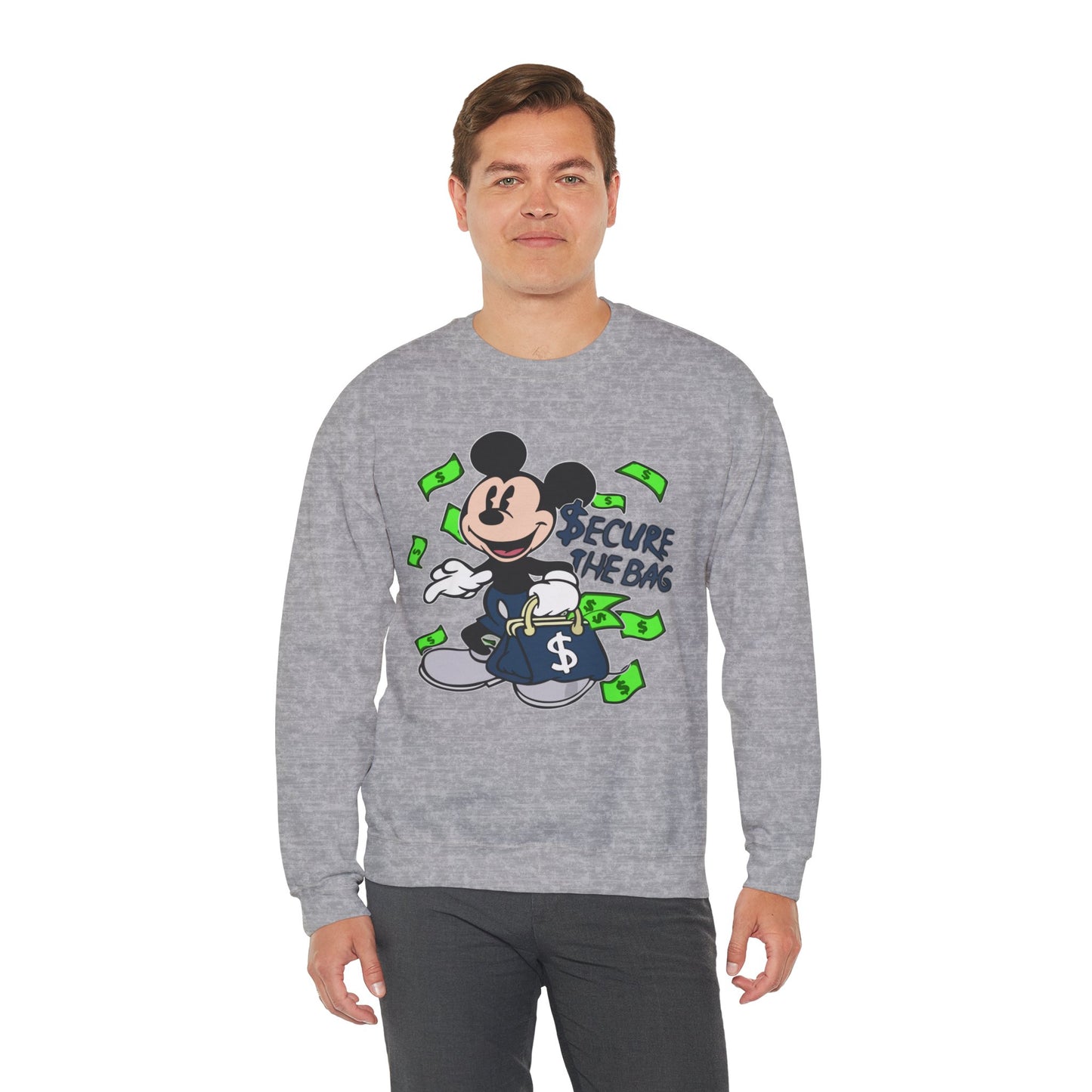 Unisex Sweatshirt - Secure the Bag Mickey Mouse Design