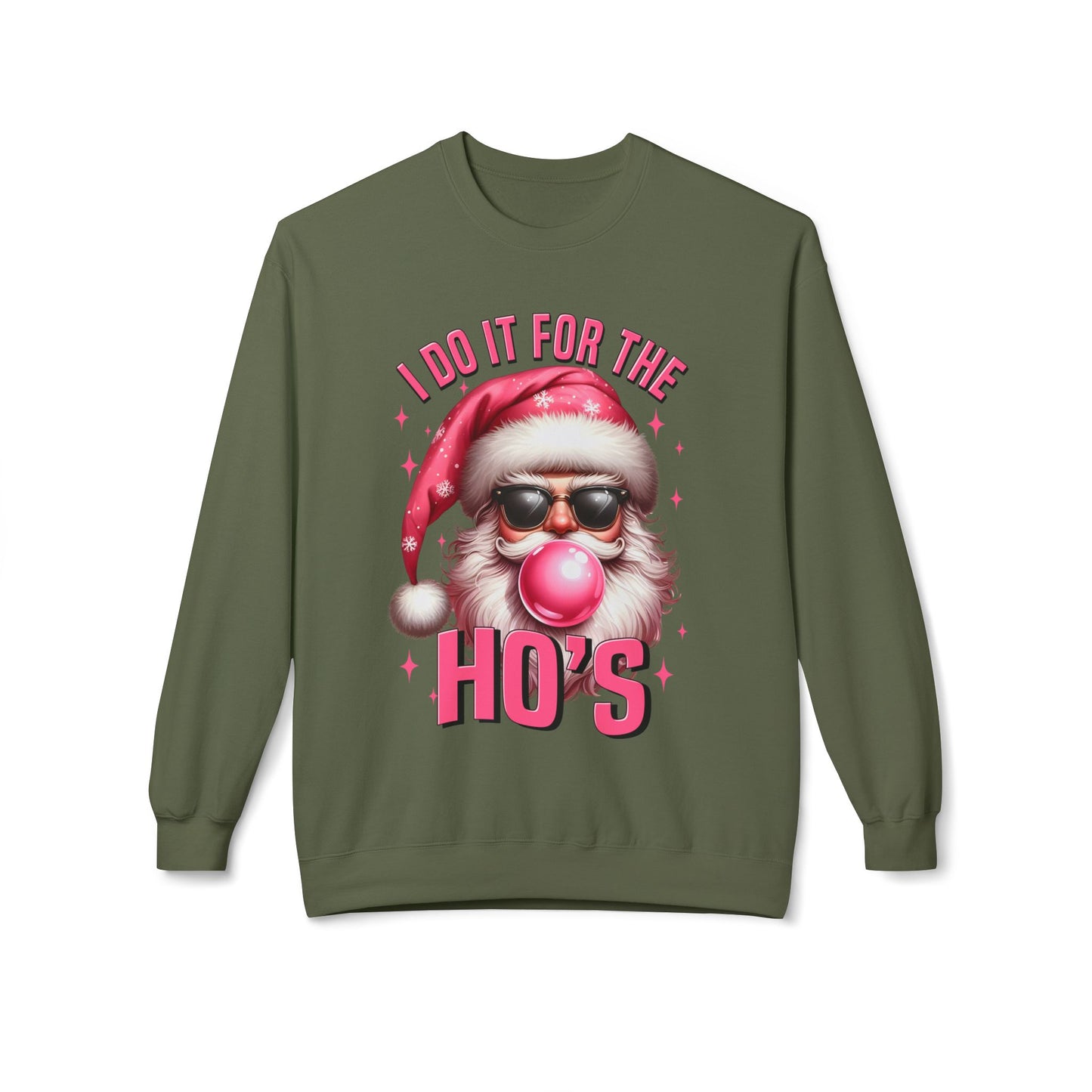 Santa Midweight Softstyle Fleece Crewneck Sweatshirt