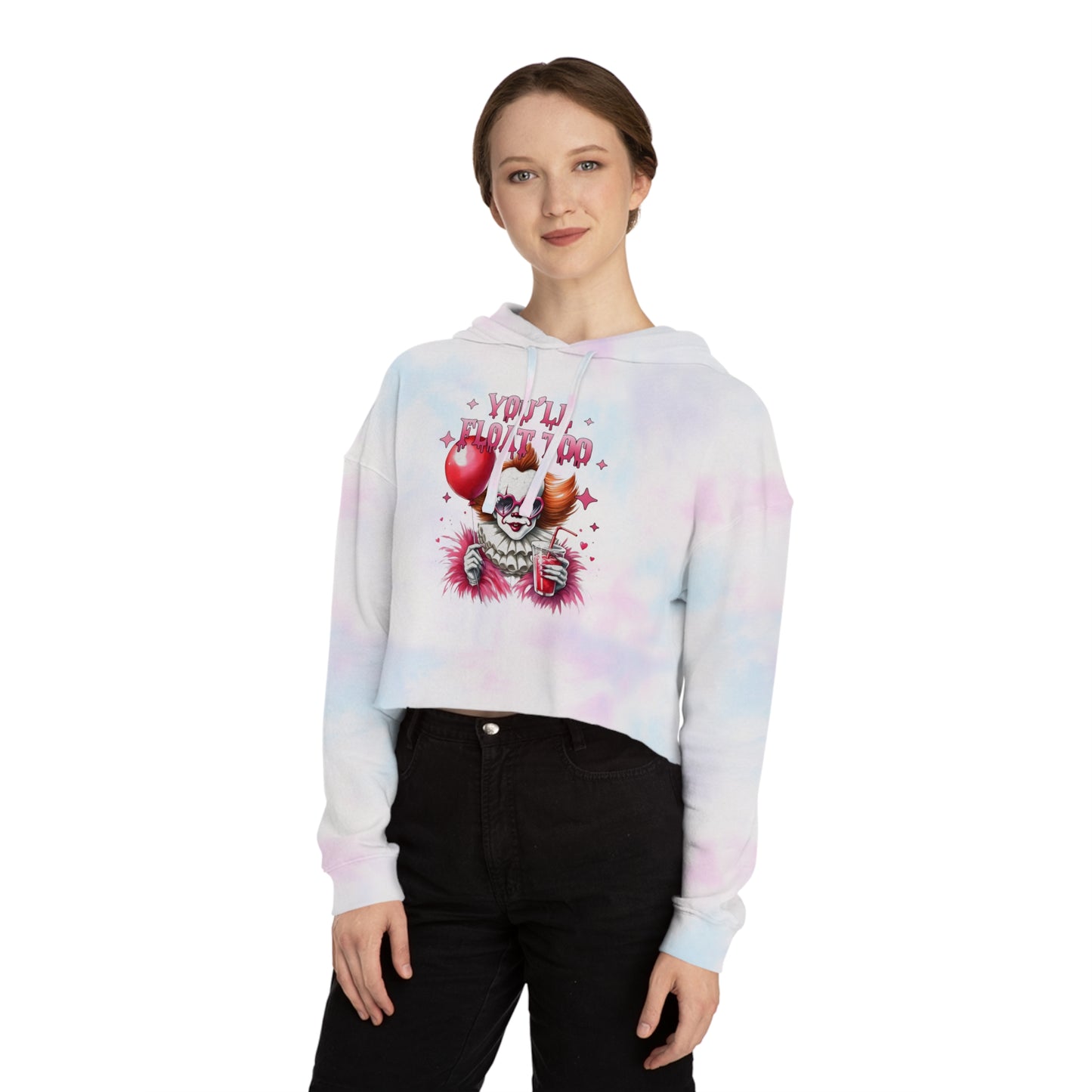 Halloween Cropped Hooded Sweatshirt