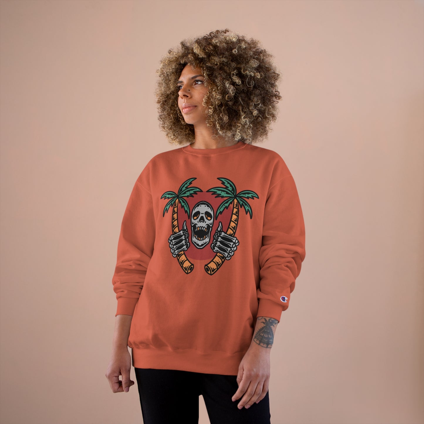 Skull Island Champion Sweatshirt - Cool and edgy graphic design for those who love unique style