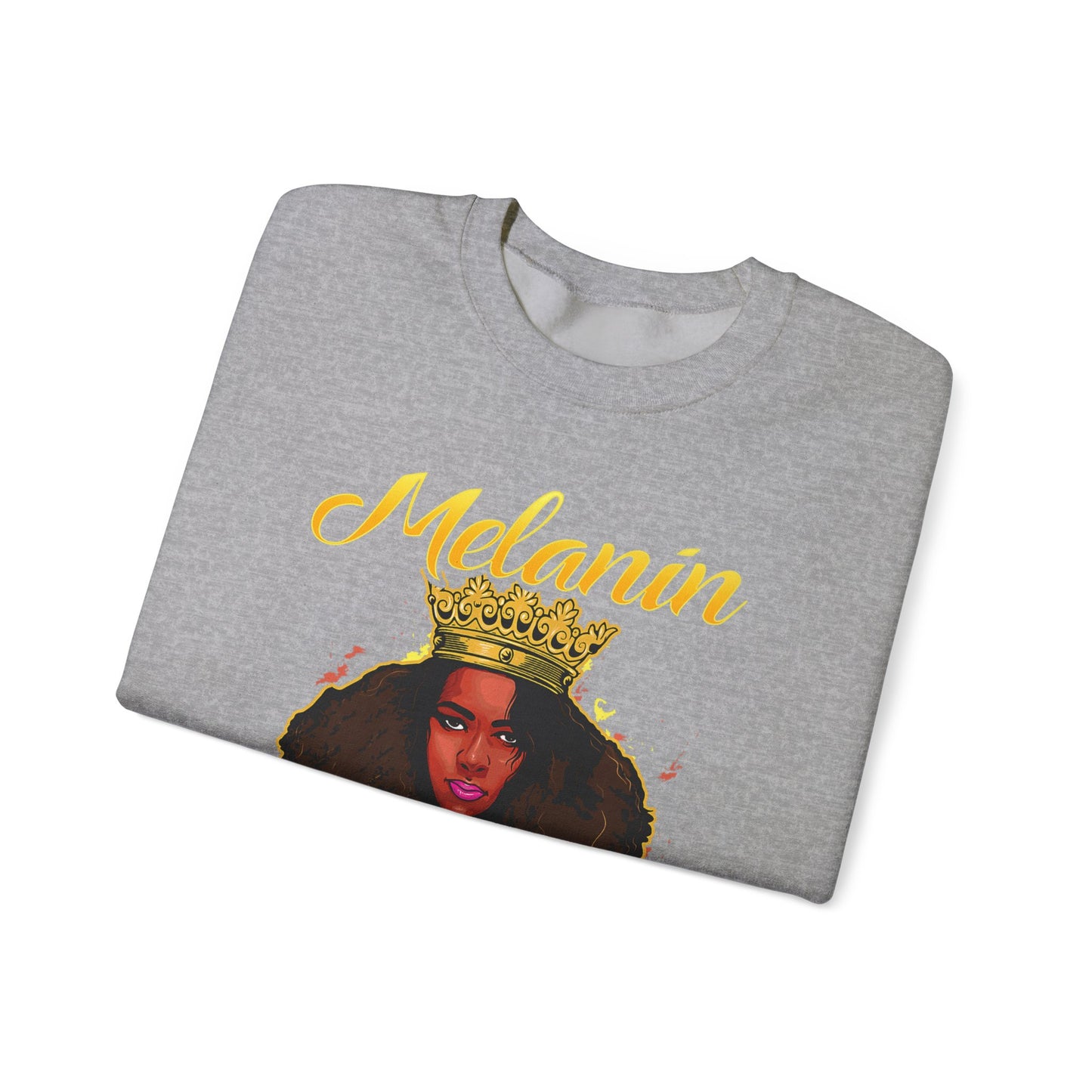 Melanin Queen Heavy Blend Crewneck Sweatshirt