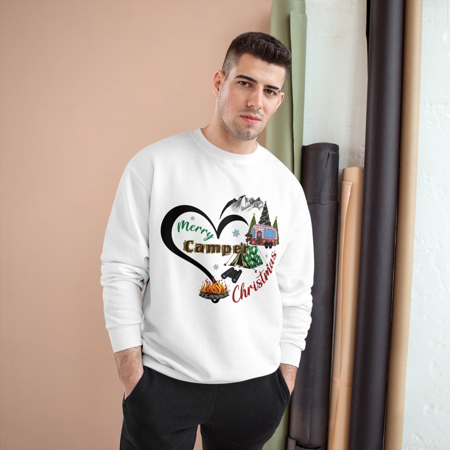 Merry Camper Christmas Champion Sweatshirt