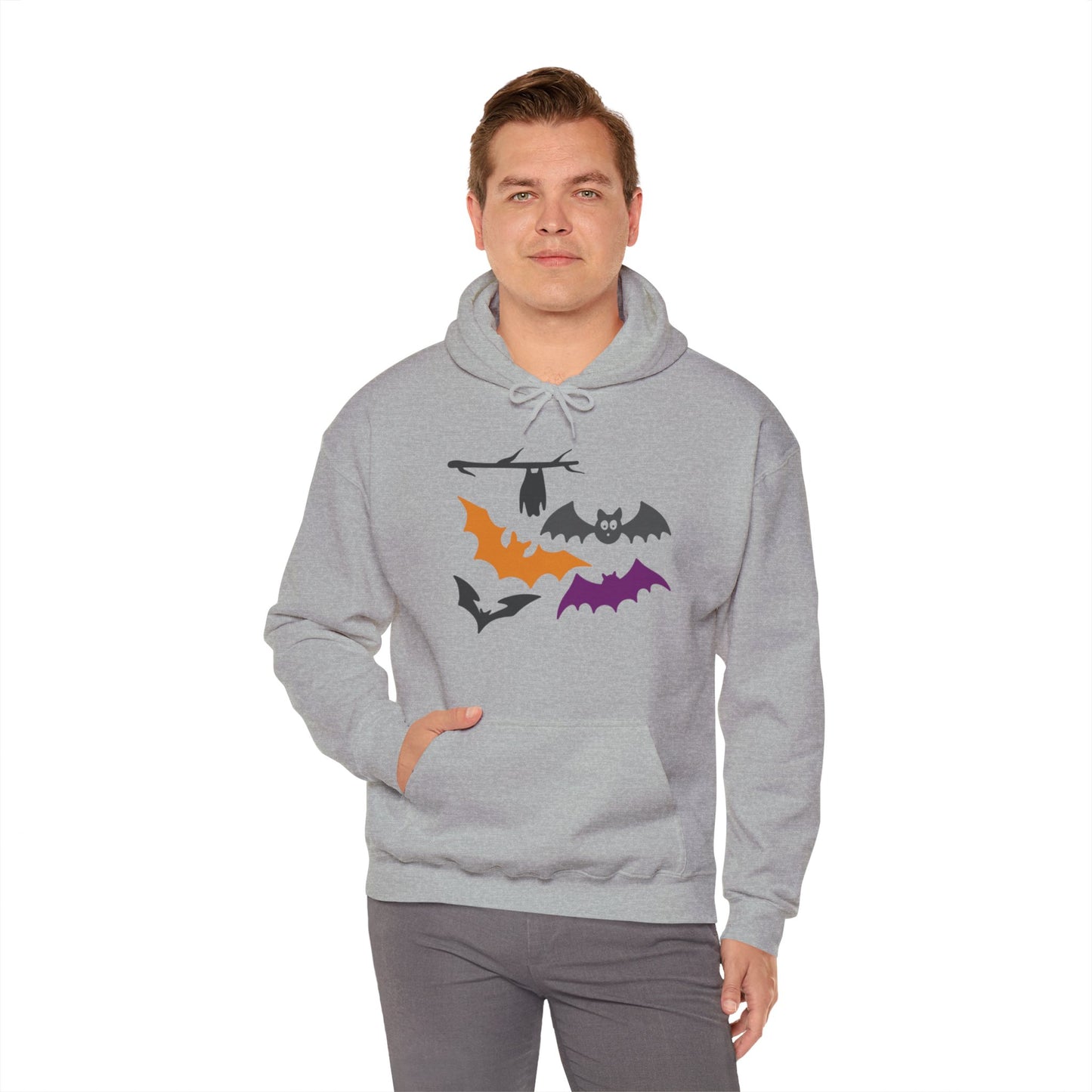 Halloween Bats Heavy Blend™ Hooded Sweatshirt