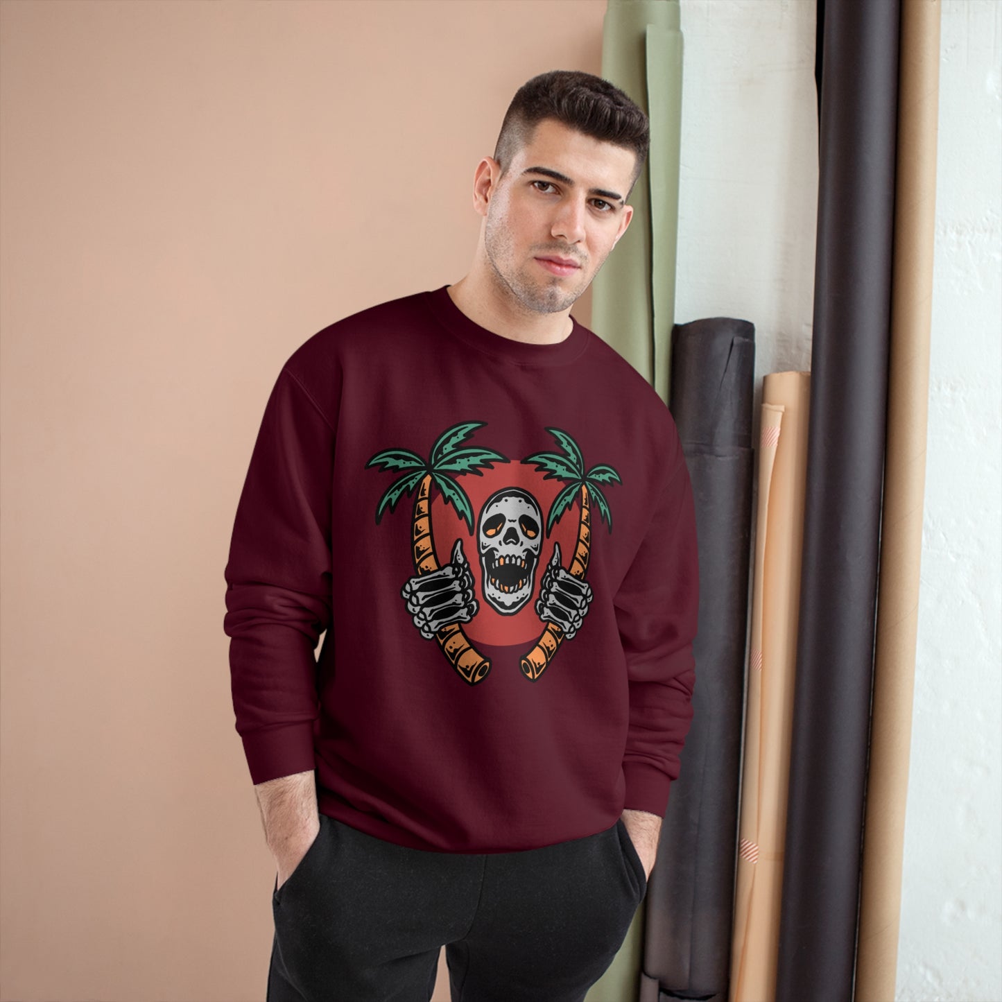 Skull Island Champion Sweatshirt - Cool and edgy graphic design for those who love unique style