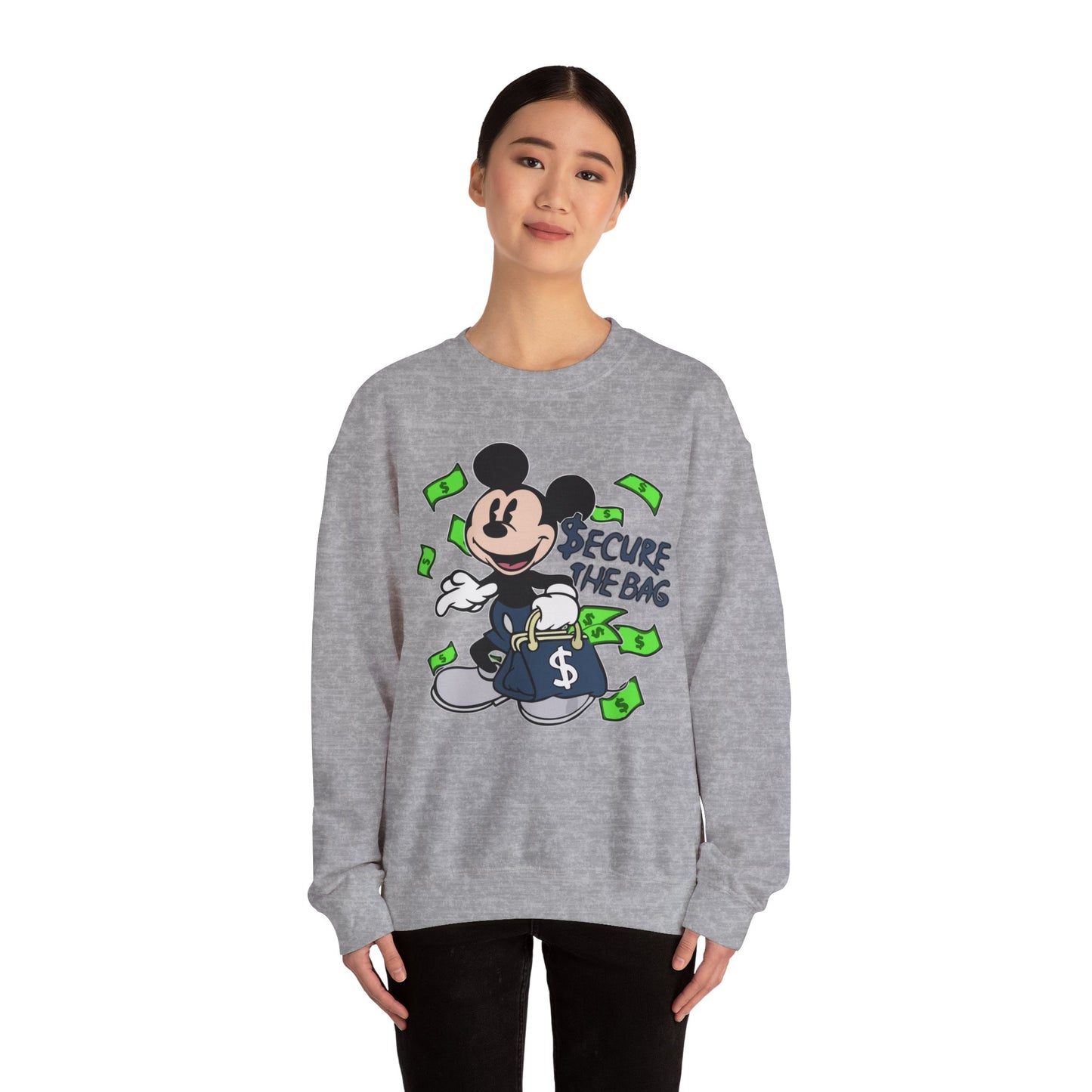Unisex Sweatshirt - Secure the Bag Mickey Mouse Design