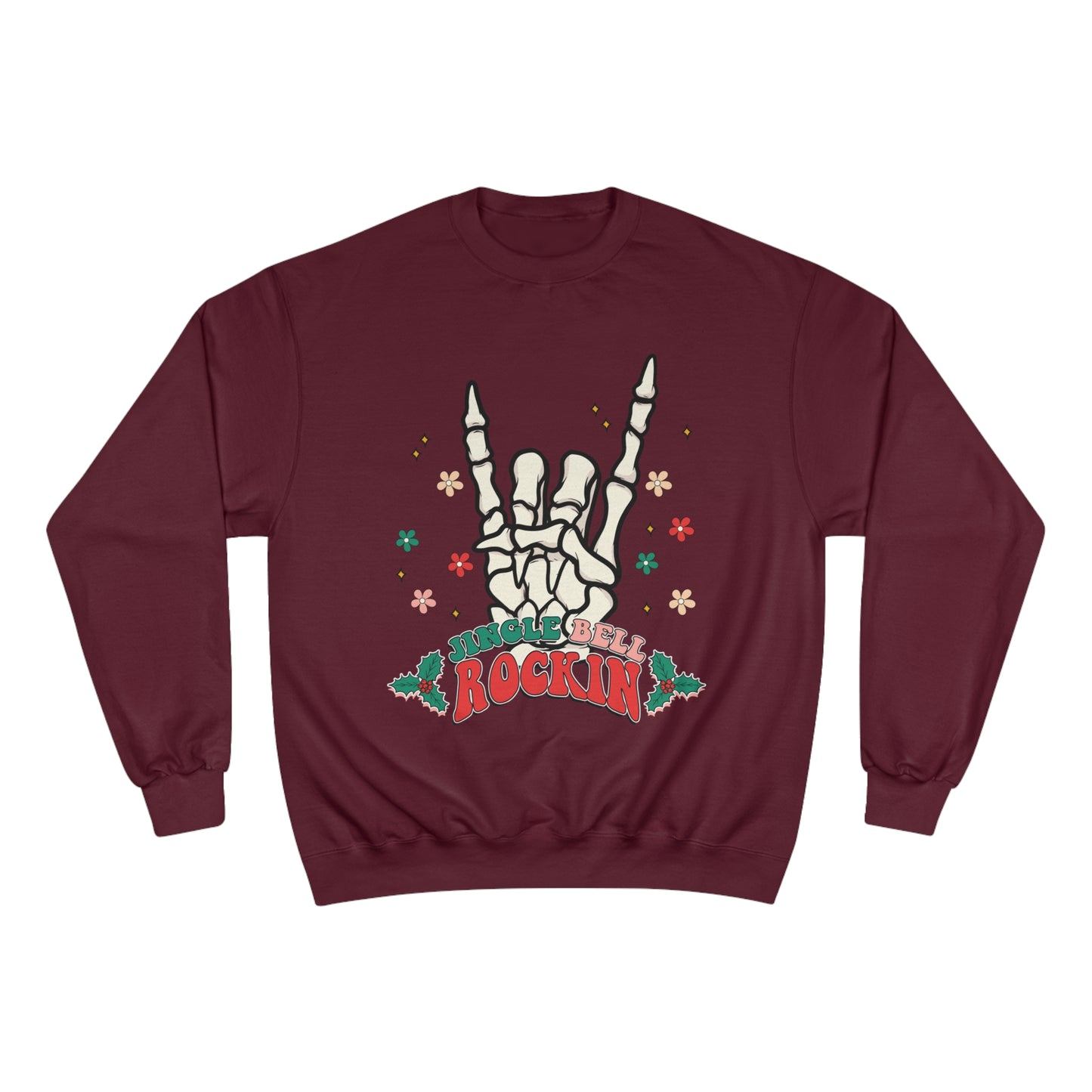 Rockin' Holiday Champion Sweatshirt - 'Jingle Bell Rockin' Design