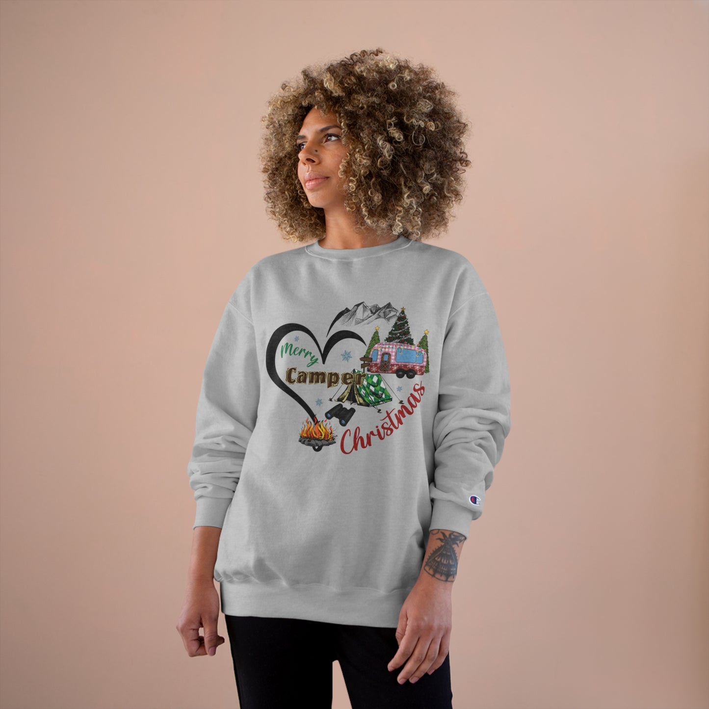 Merry Camper Christmas Champion Sweatshirt