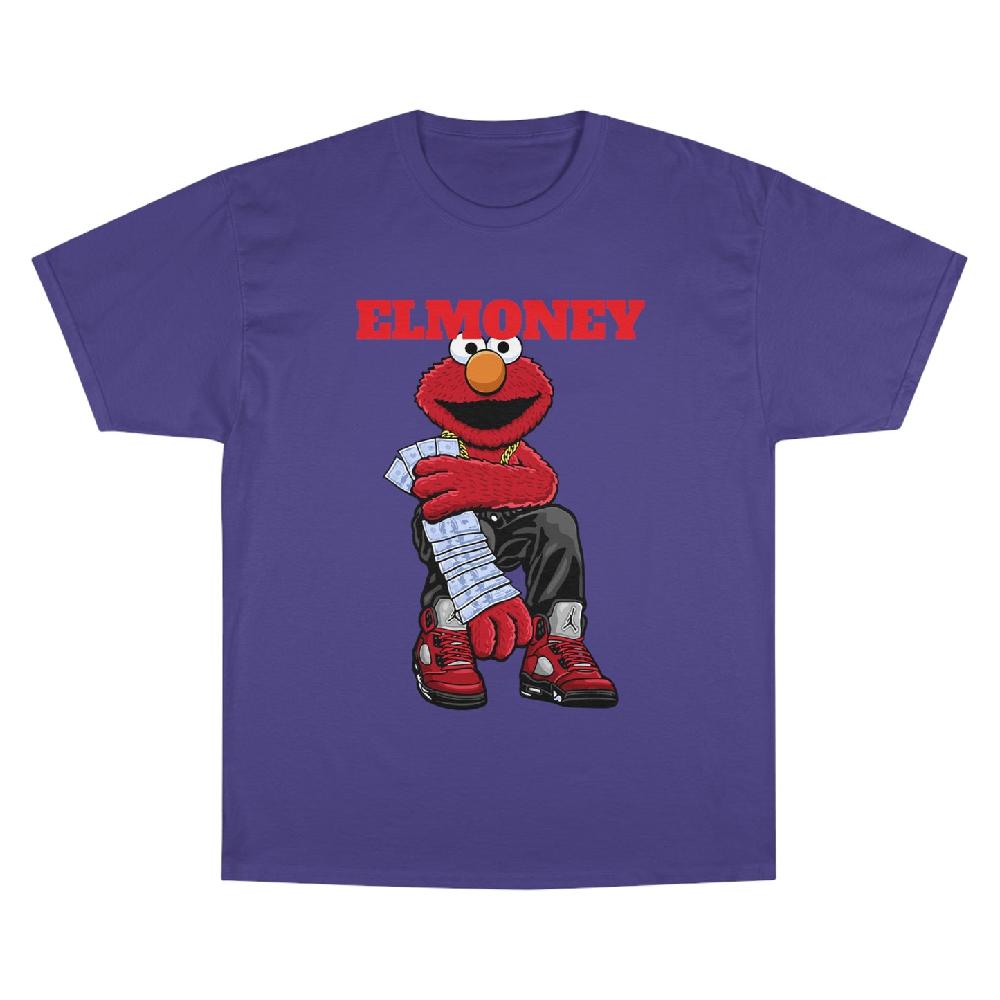 Elmo Champion T-Shirt with Money Design