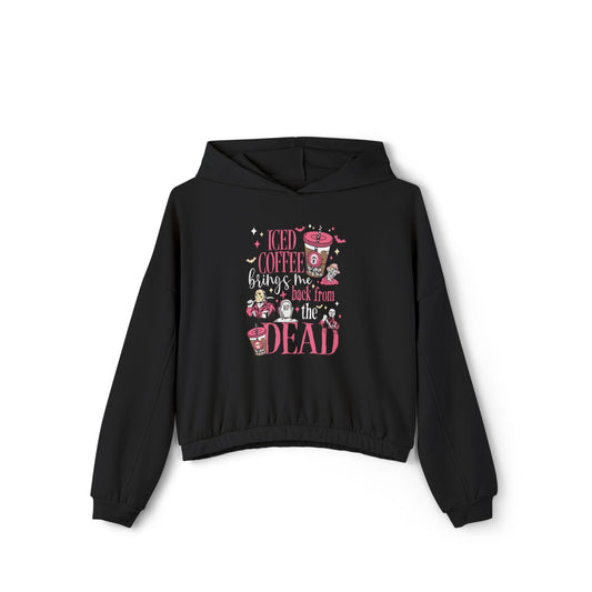Ice Coffee Cinched Bottom Hoodie