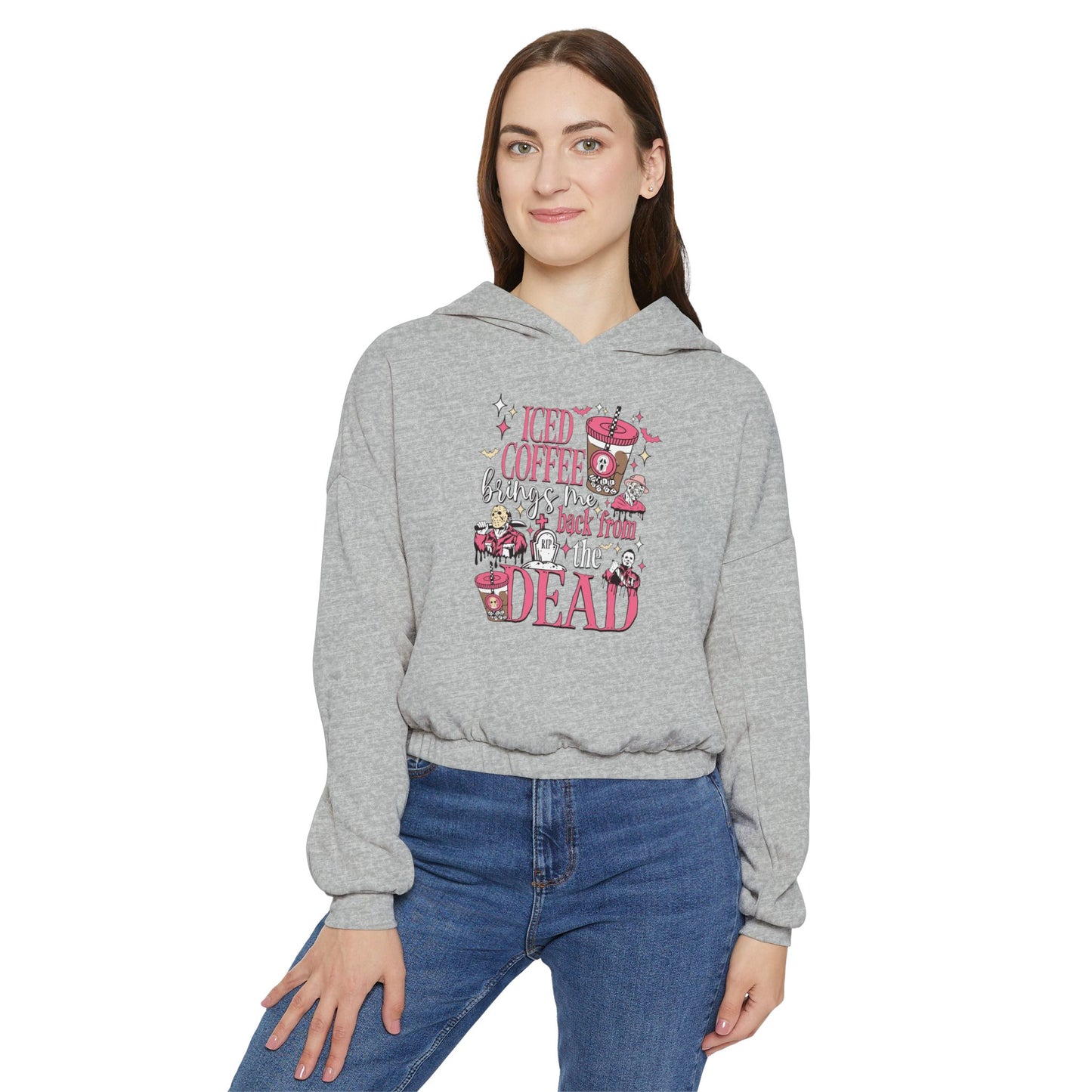 Ice Coffee Cinched Bottom Hoodie
