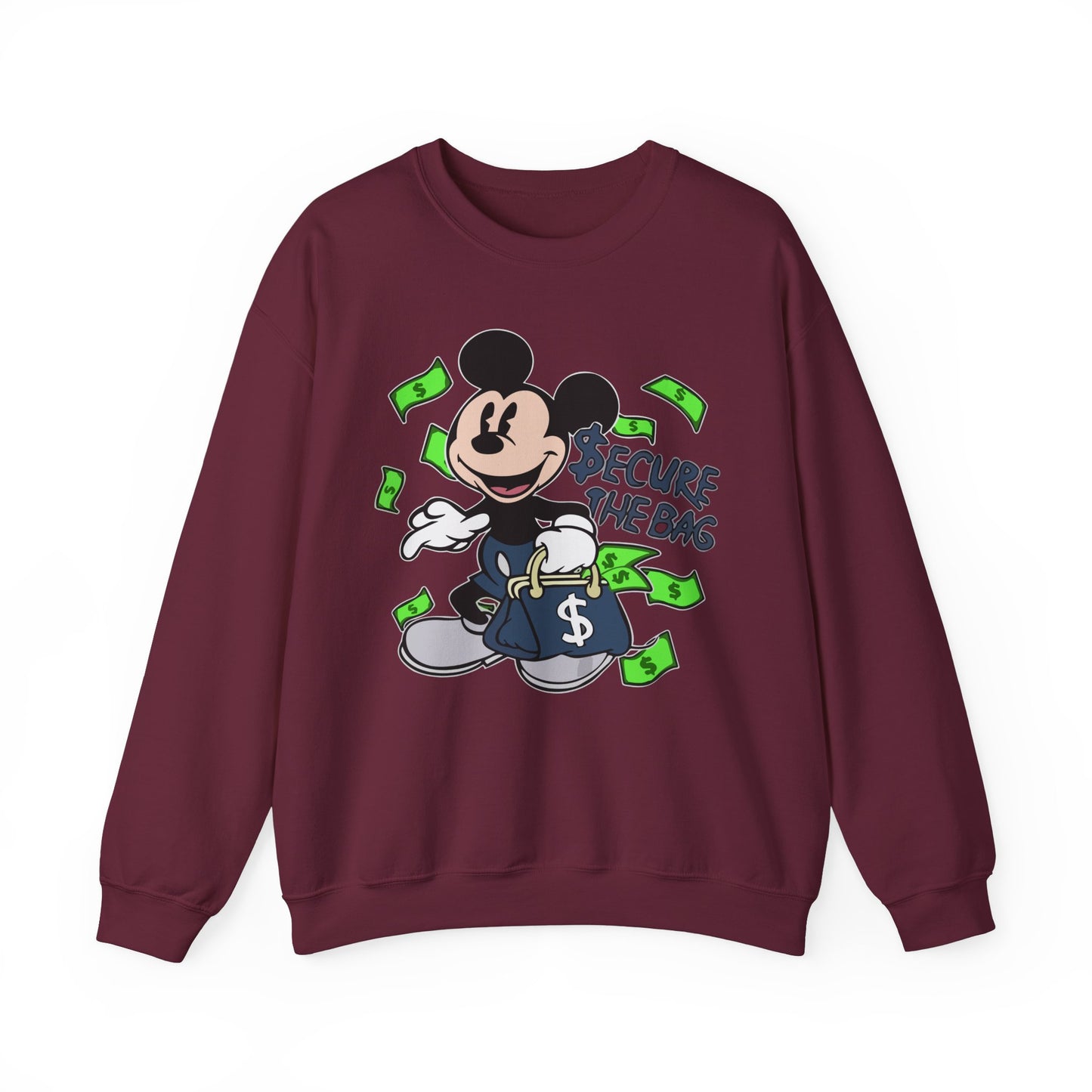 Unisex Sweatshirt - Secure the Bag Mickey Mouse Design