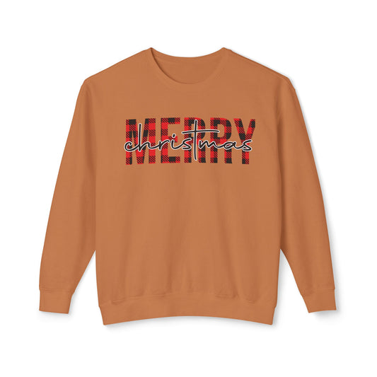 Merry Christmas Unisex Lightweight Crewneck Sweatshirt