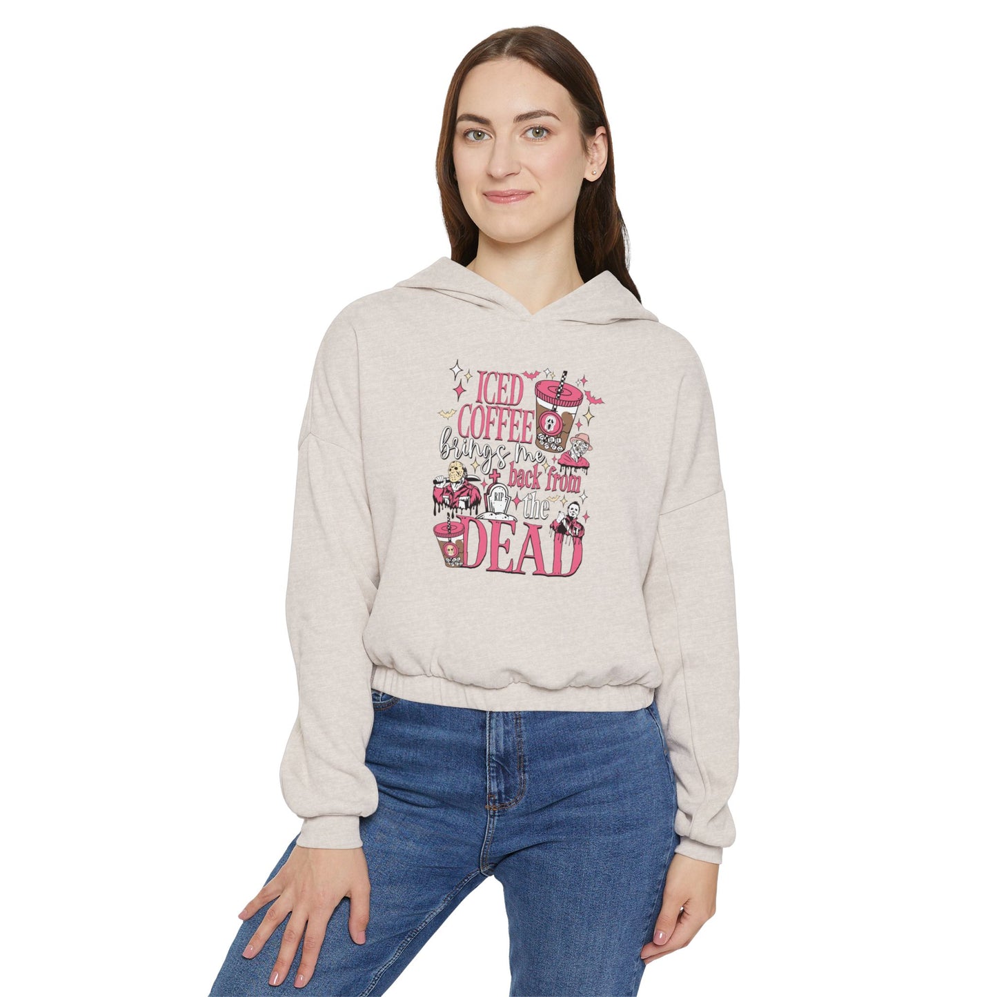 Ice Coffee Cinched Bottom Hoodie