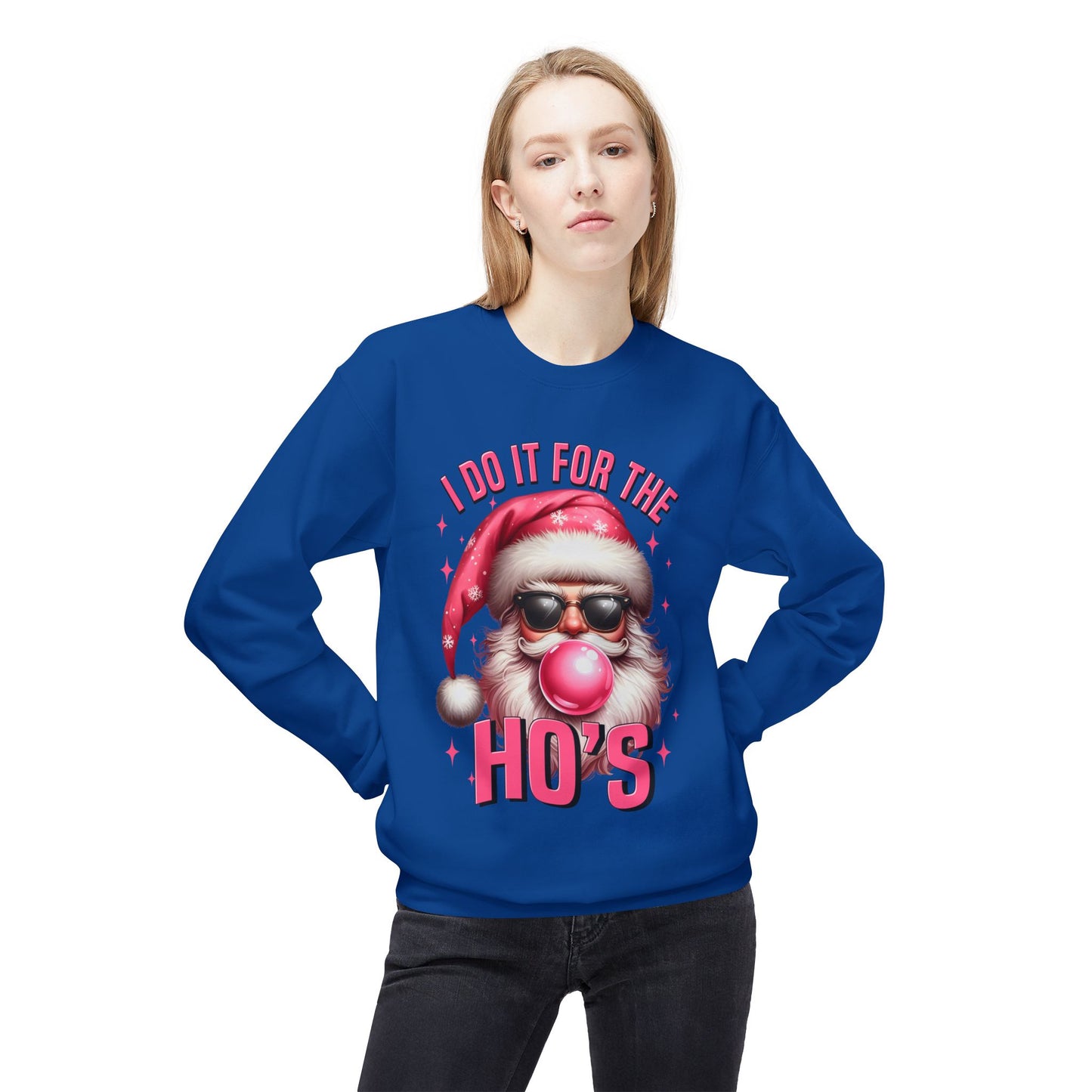 Santa Midweight Softstyle Fleece Crewneck Sweatshirt