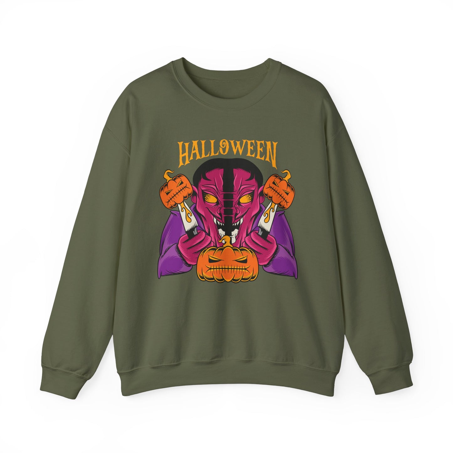 Halloween Crewneck Sweatshirt - Bold Graphic Design