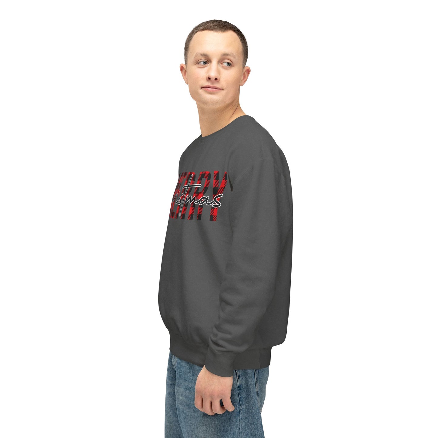 Merry Christmas Unisex Lightweight Crewneck Sweatshirt