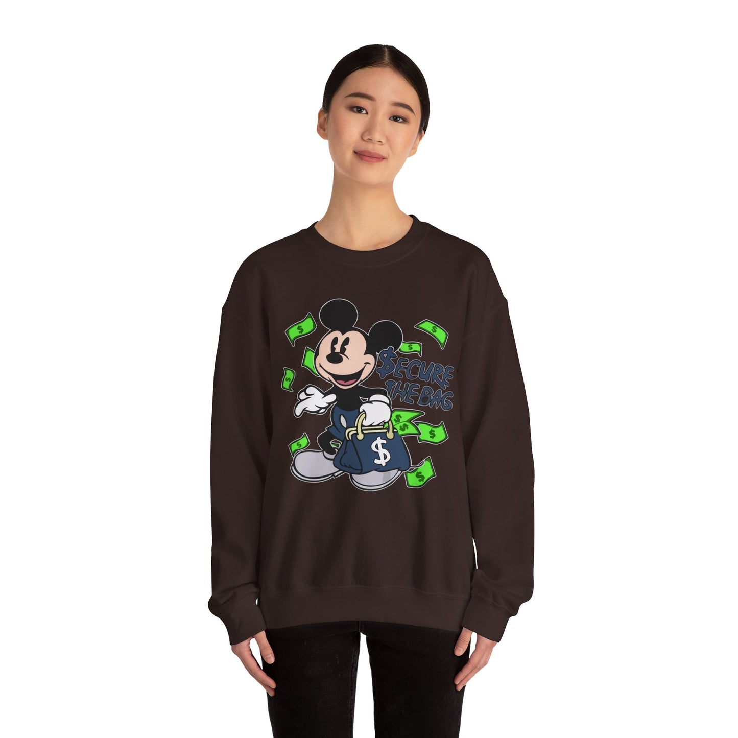 Unisex Sweatshirt - Secure the Bag Mickey Mouse Design