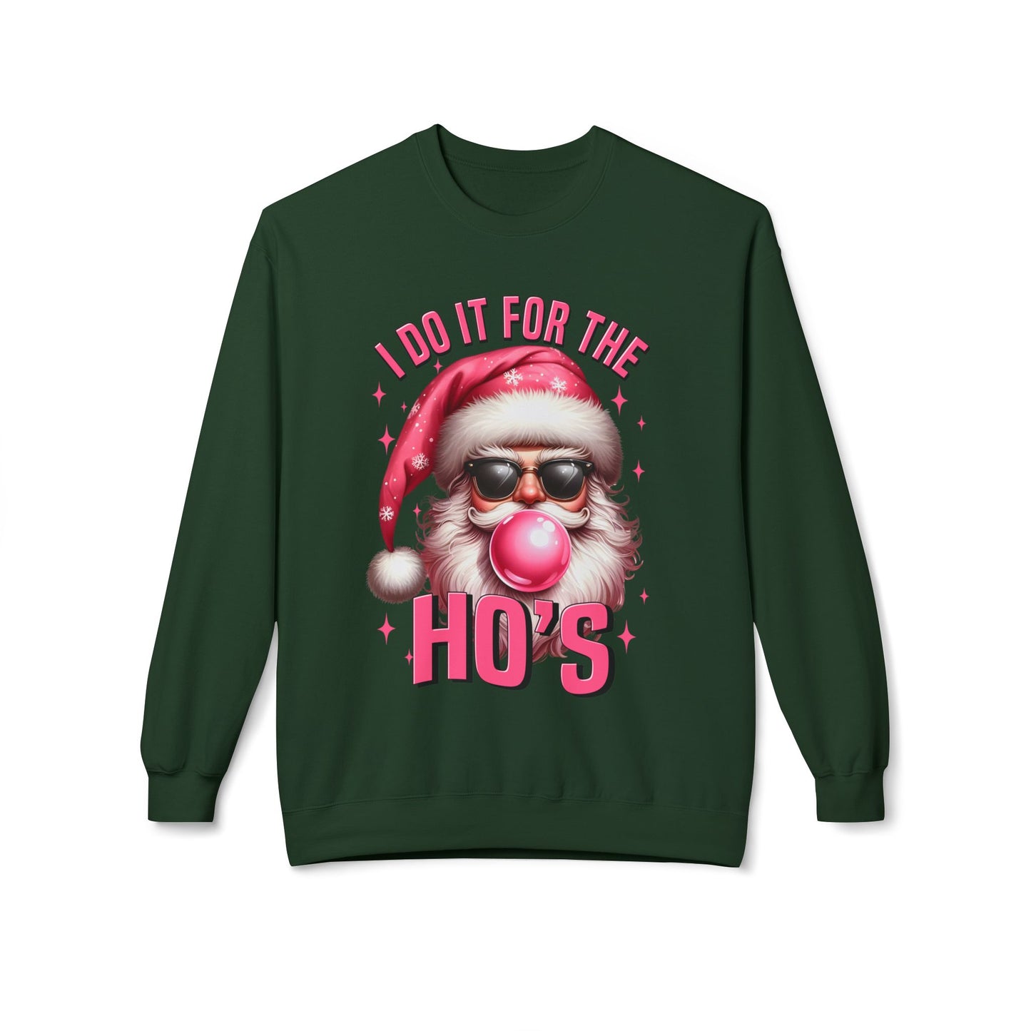Santa Midweight Softstyle Fleece Crewneck Sweatshirt